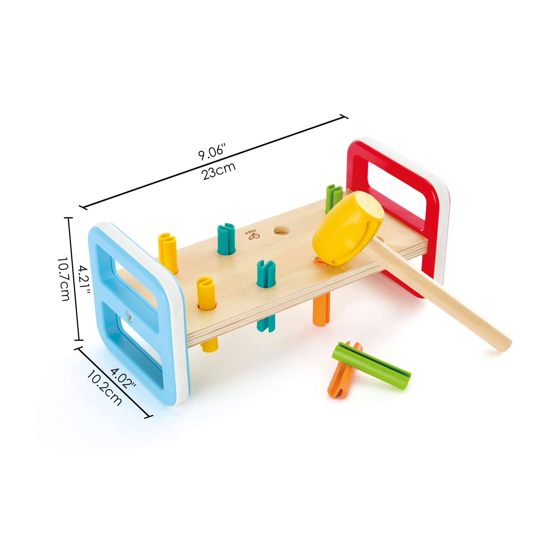 Hape Batti Batti Arcobaleno banco martello legno