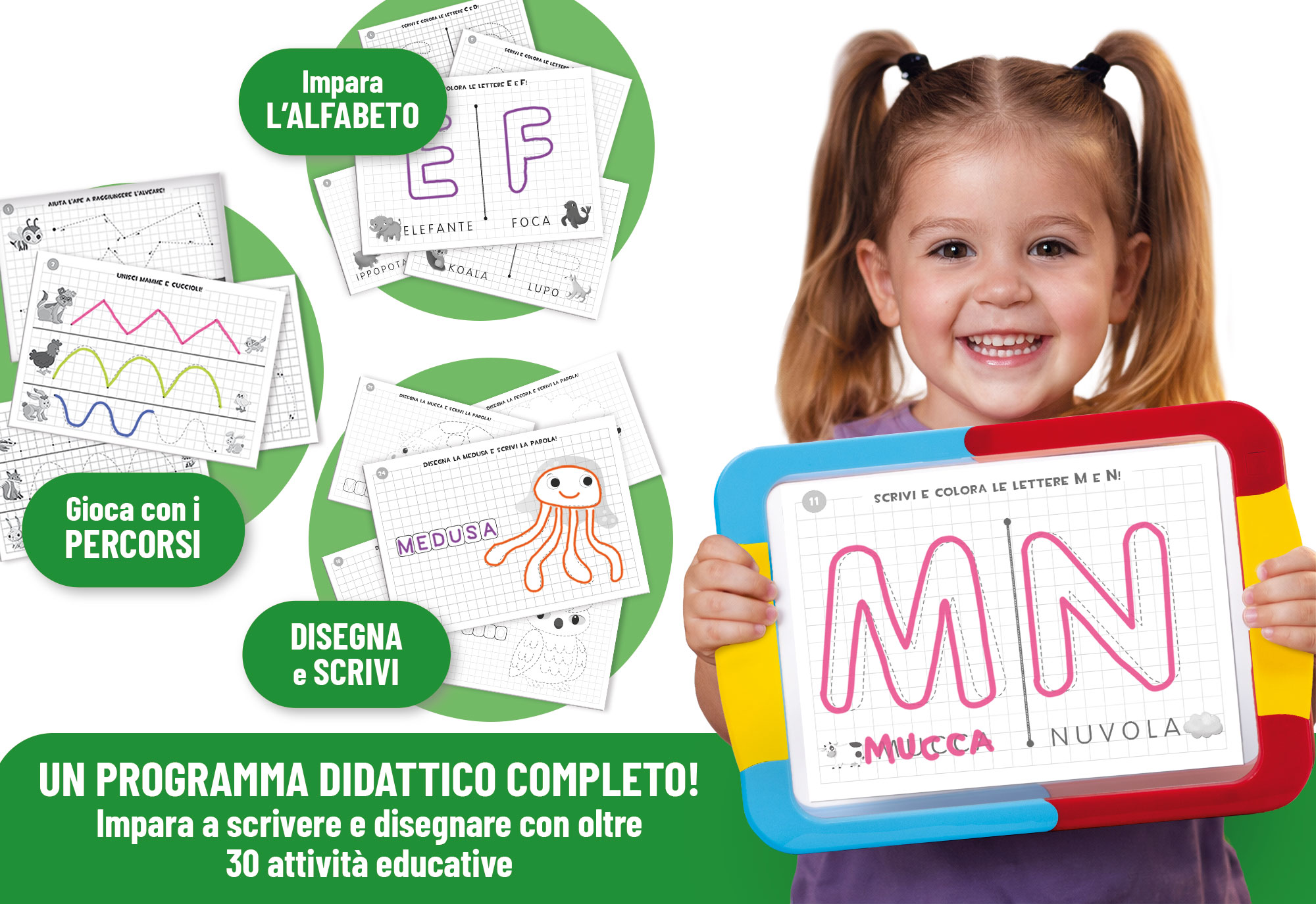 Lisciani Carotina Lavagna Led lavagna luminosa per scrivere