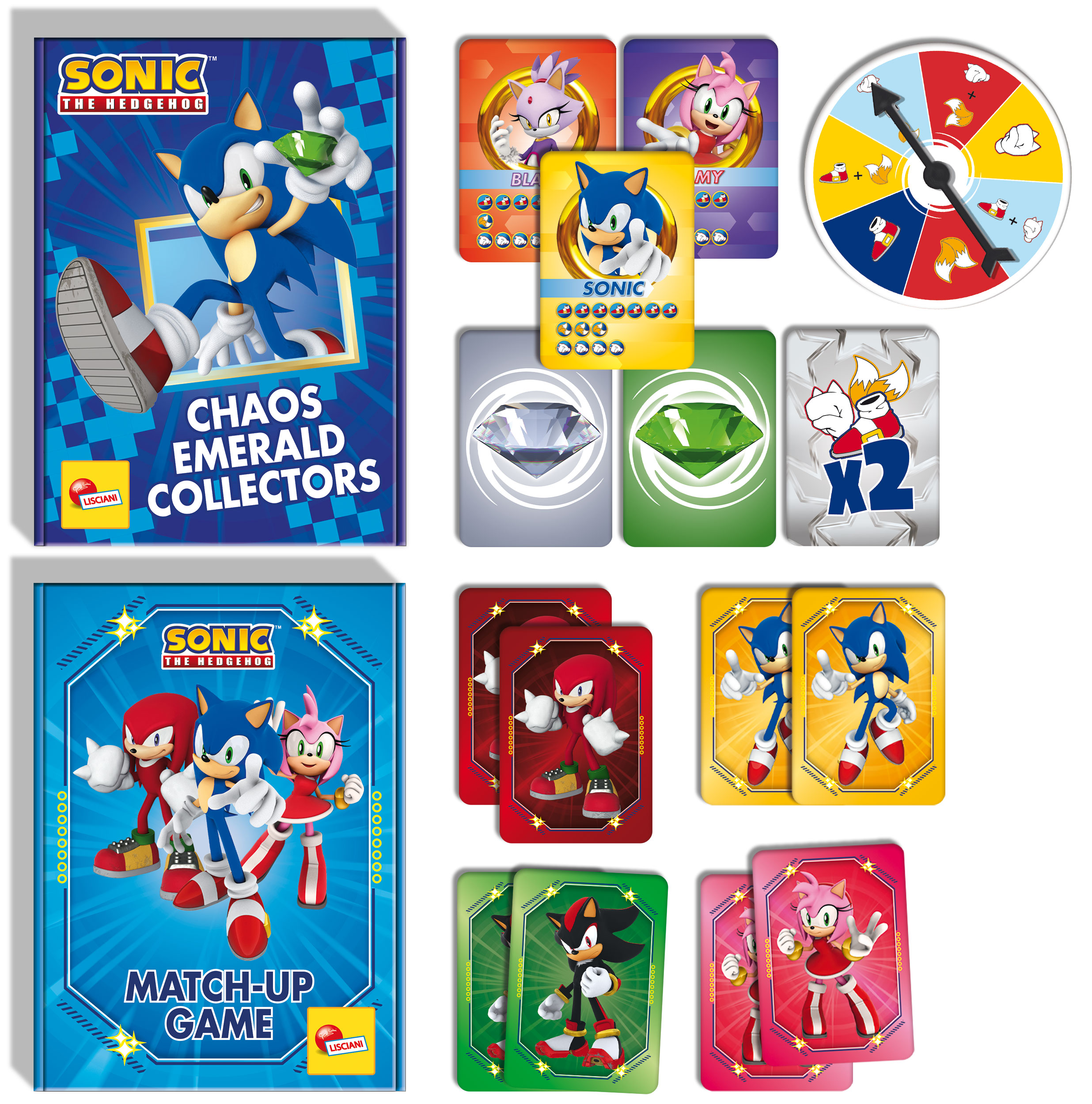 Lisciani Sonic 2 in 1 gioco carte zainetto 2 mazzi strategia