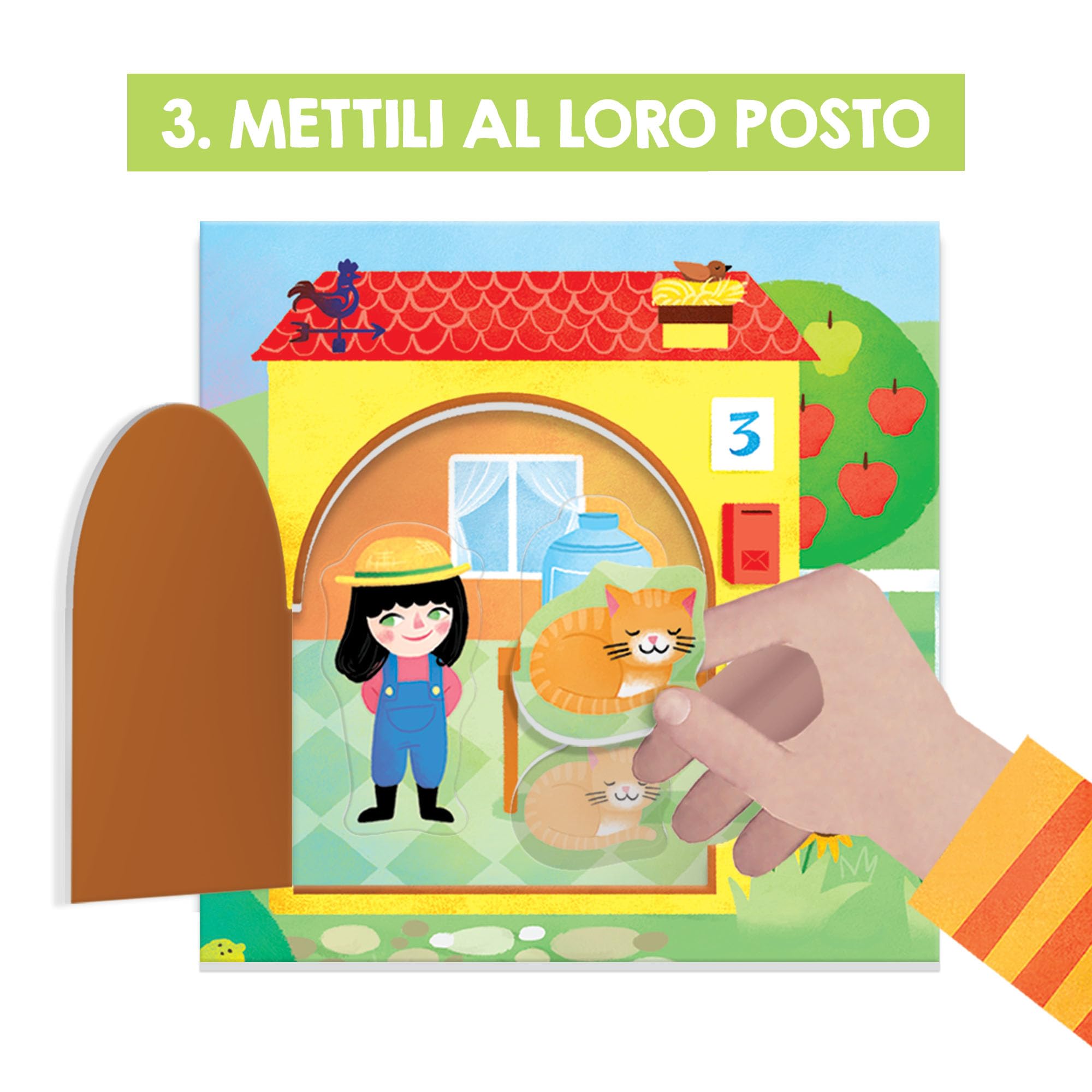 Headu Montessori Fattoria Apri e Chiudi gioco educativo 2-5 anni
