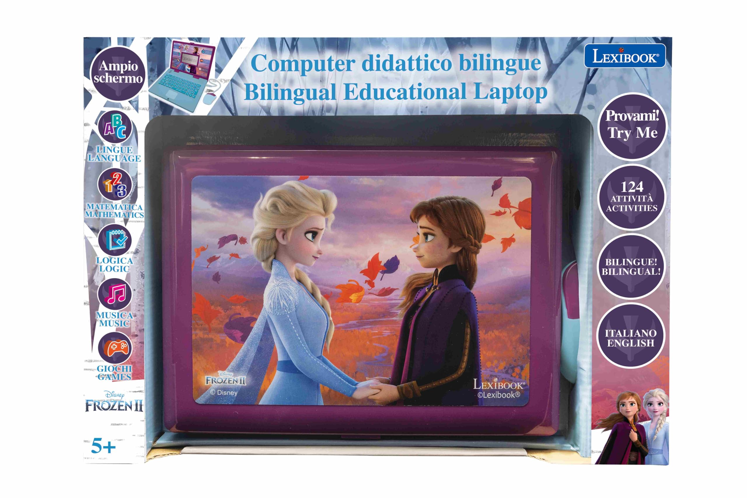 Lexibook Frozen 2 JC598FZi5 laptop educativo bilingue 124 attività