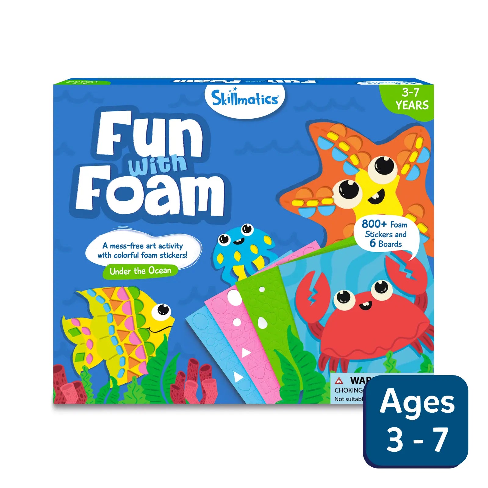 Skillmatics Fun with Foam kit adesivi oceano 3-7 anni
