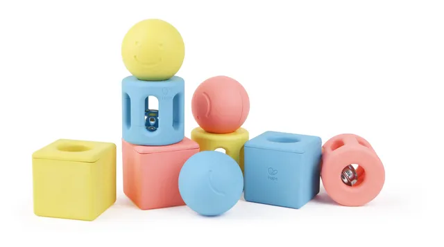 Hape E0456 sonagli geometrici bebè trio riso