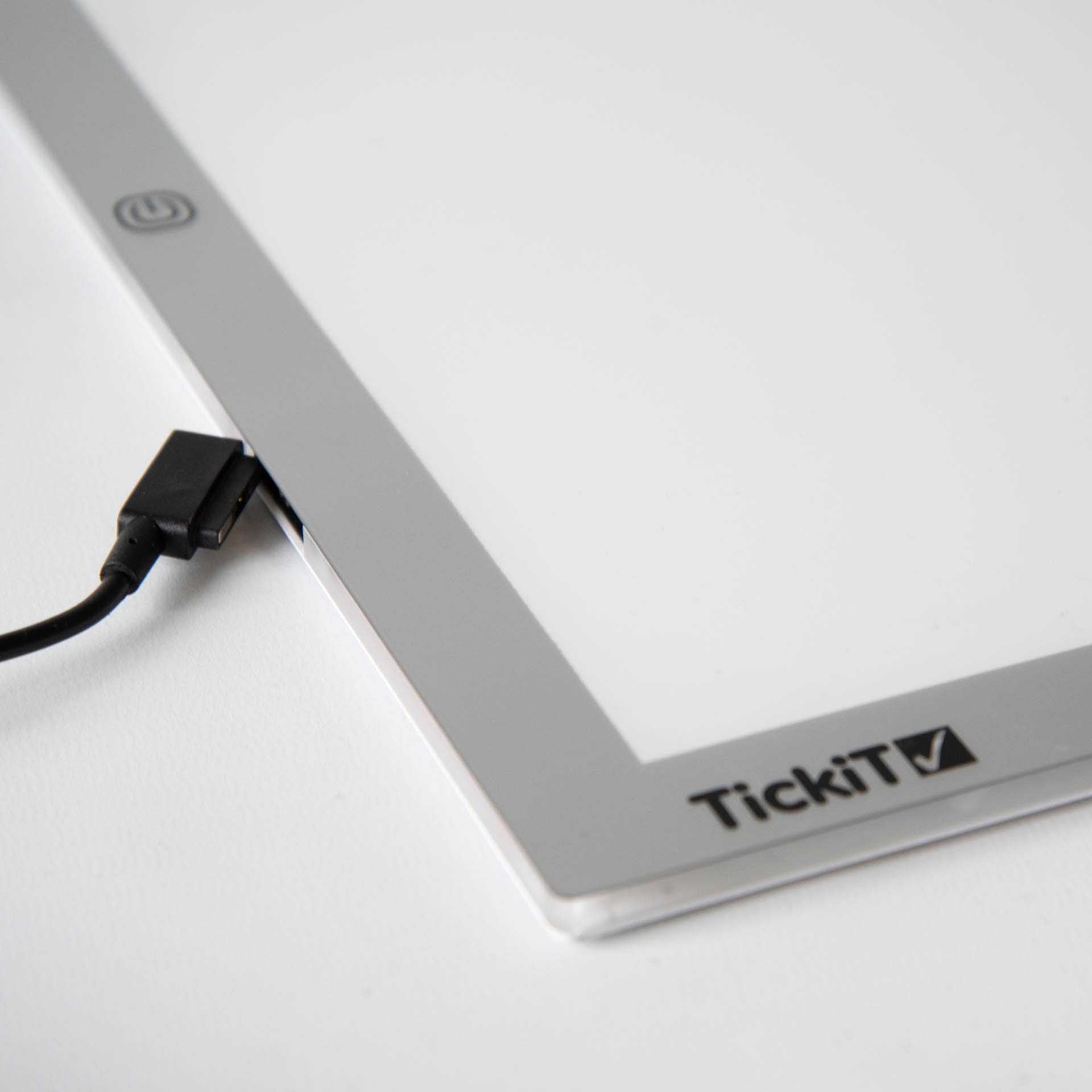 Tickit A2 Light Panel Cover Bundle pannello luminoso con vassoio
