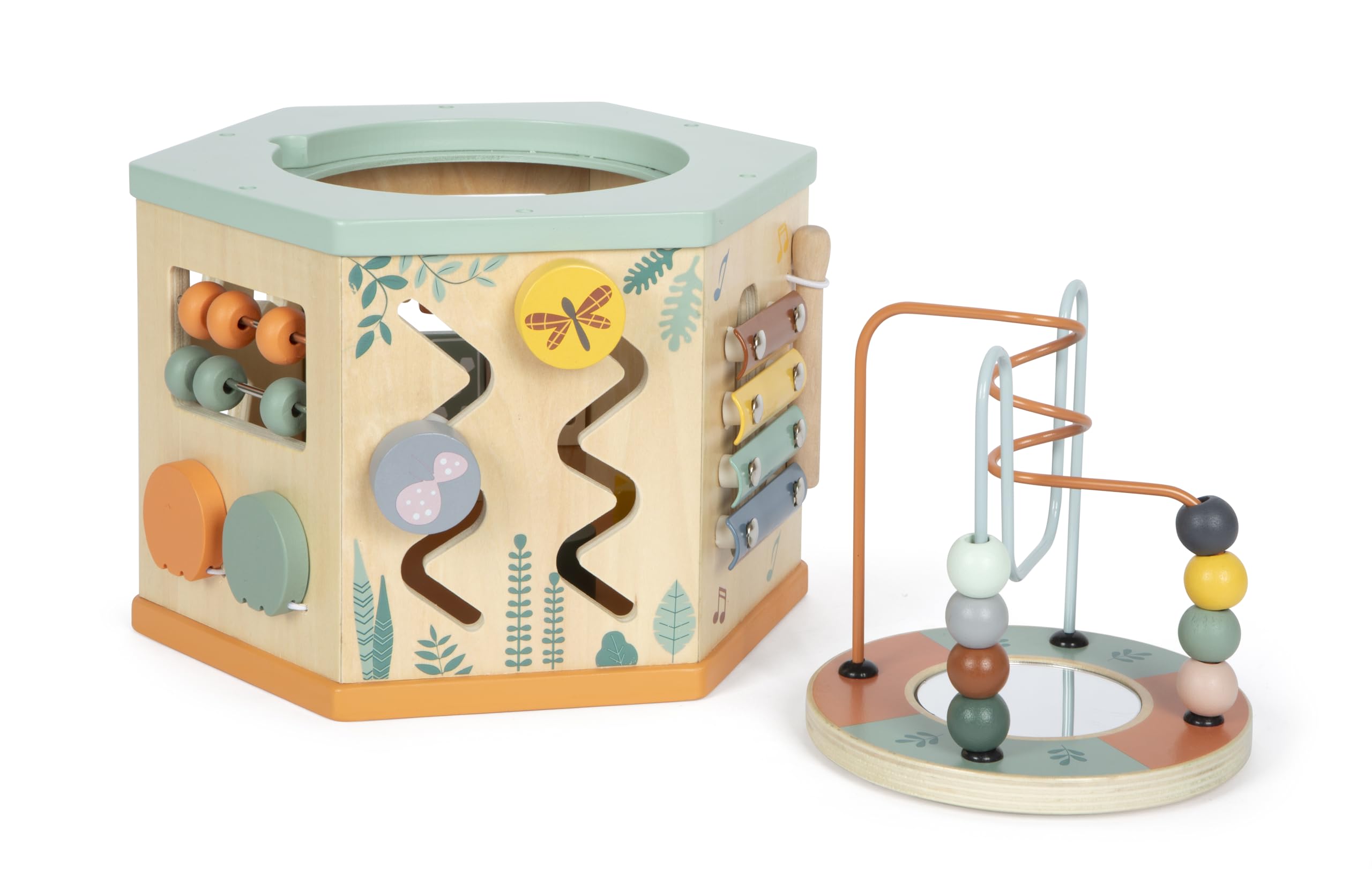smallfoot Safari 12641 cubo motricità 7 attività legno