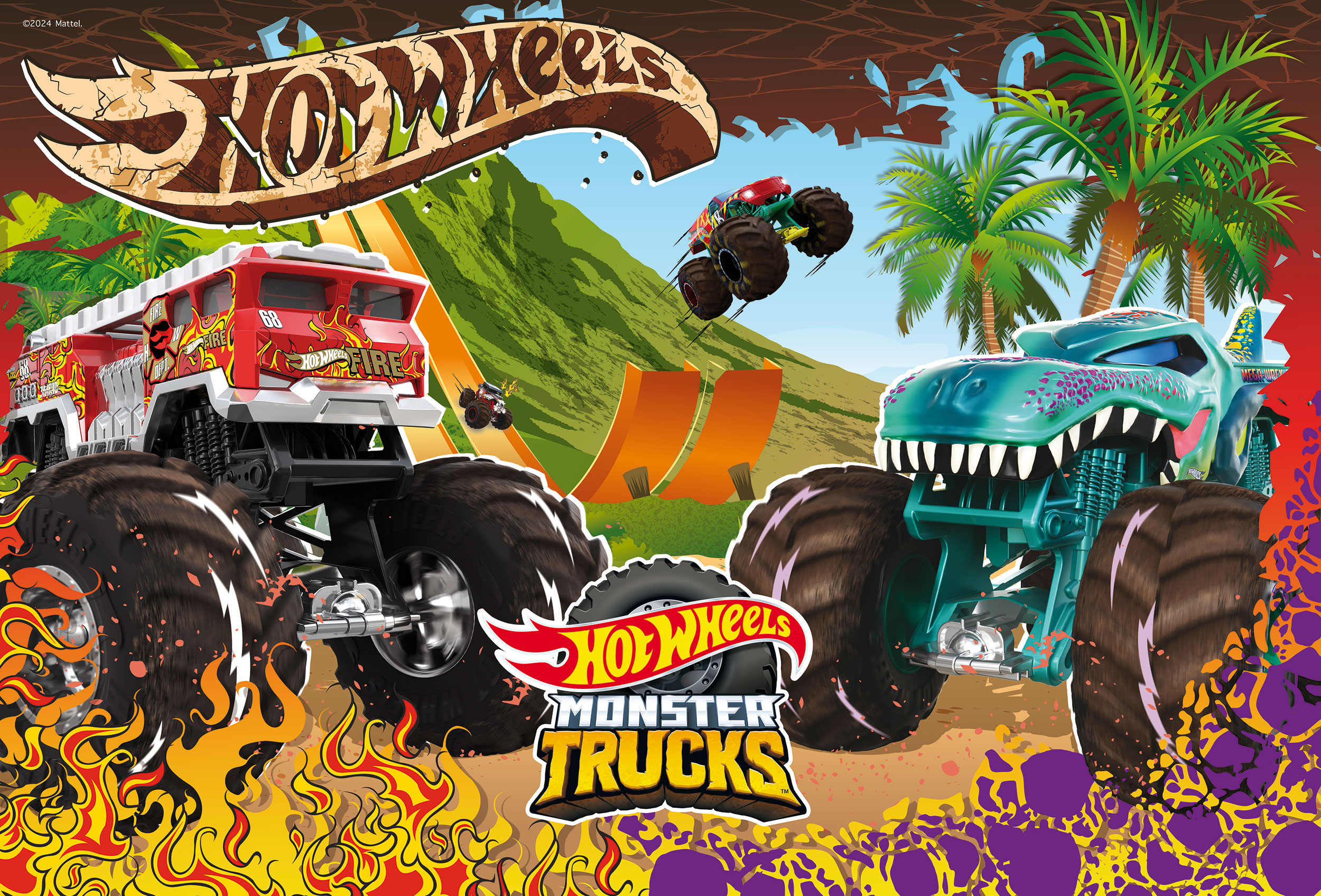 Hot Wheels Puzzle Plus 60 puzzle Monster Truck 60 pezzi