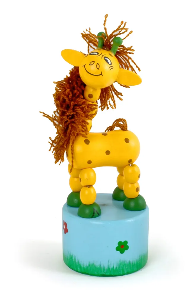 smallfoot Giraffa a Pressione Gioco Legno FSC Multicolore