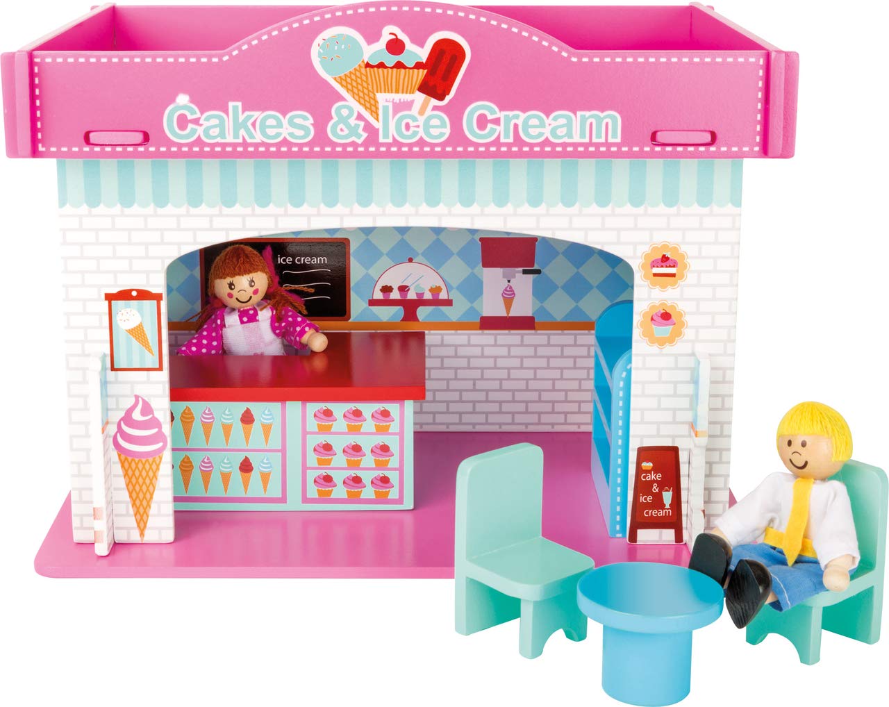 smallfoot 10855 Gelateria casa legno gioco 2 personaggi