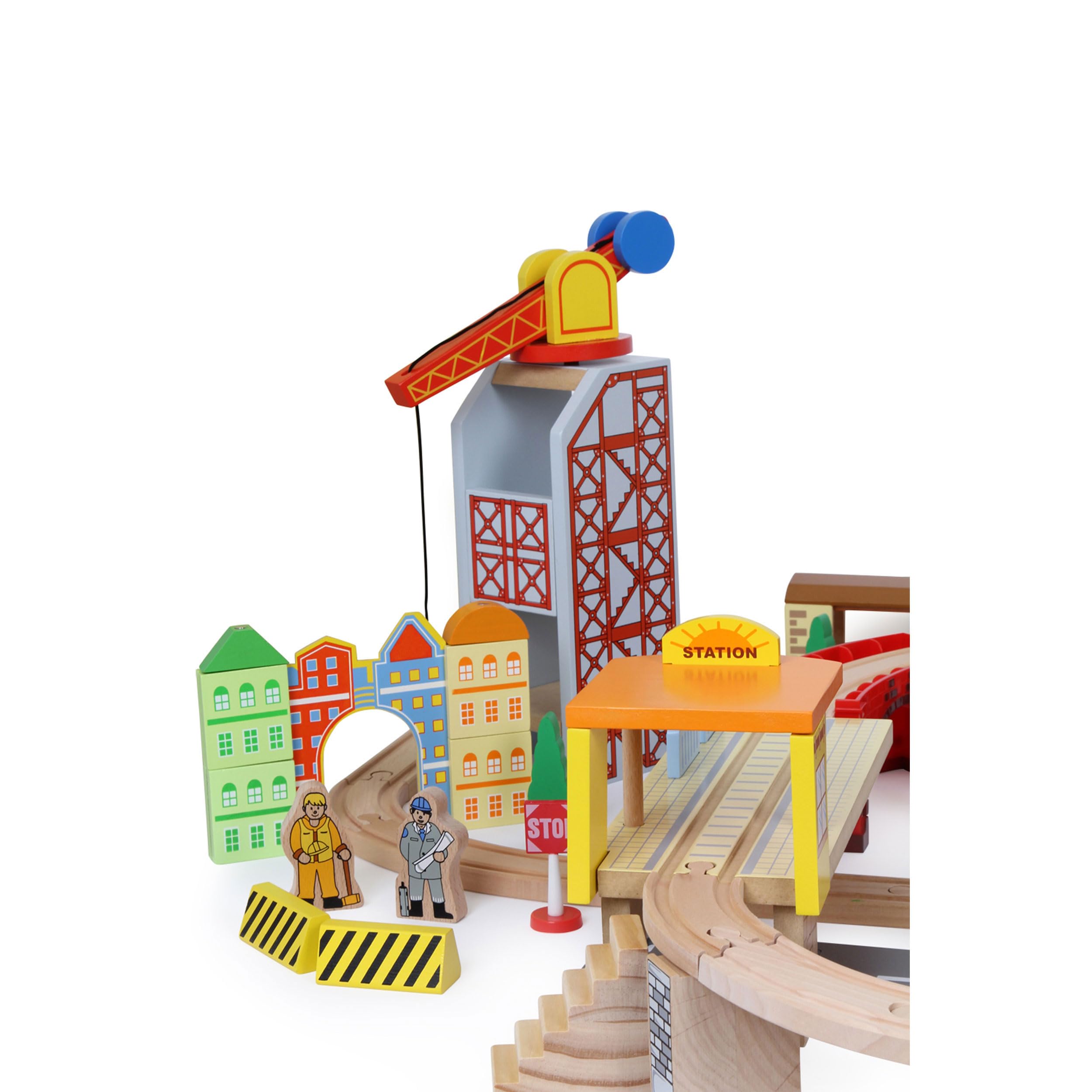 smallfoot 8553 trenino Porto pista in legno