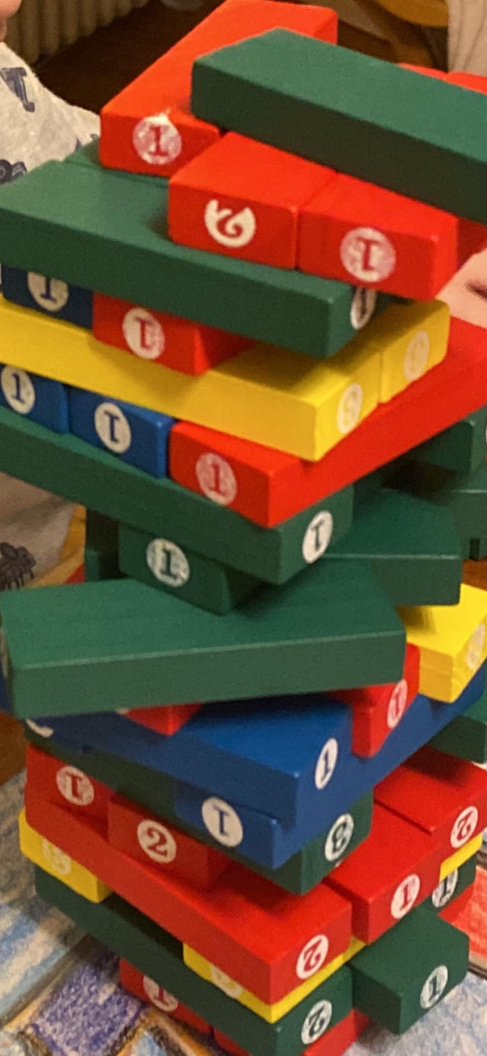 smallfoot 5260 torre con numeri gioco di abilità in legno