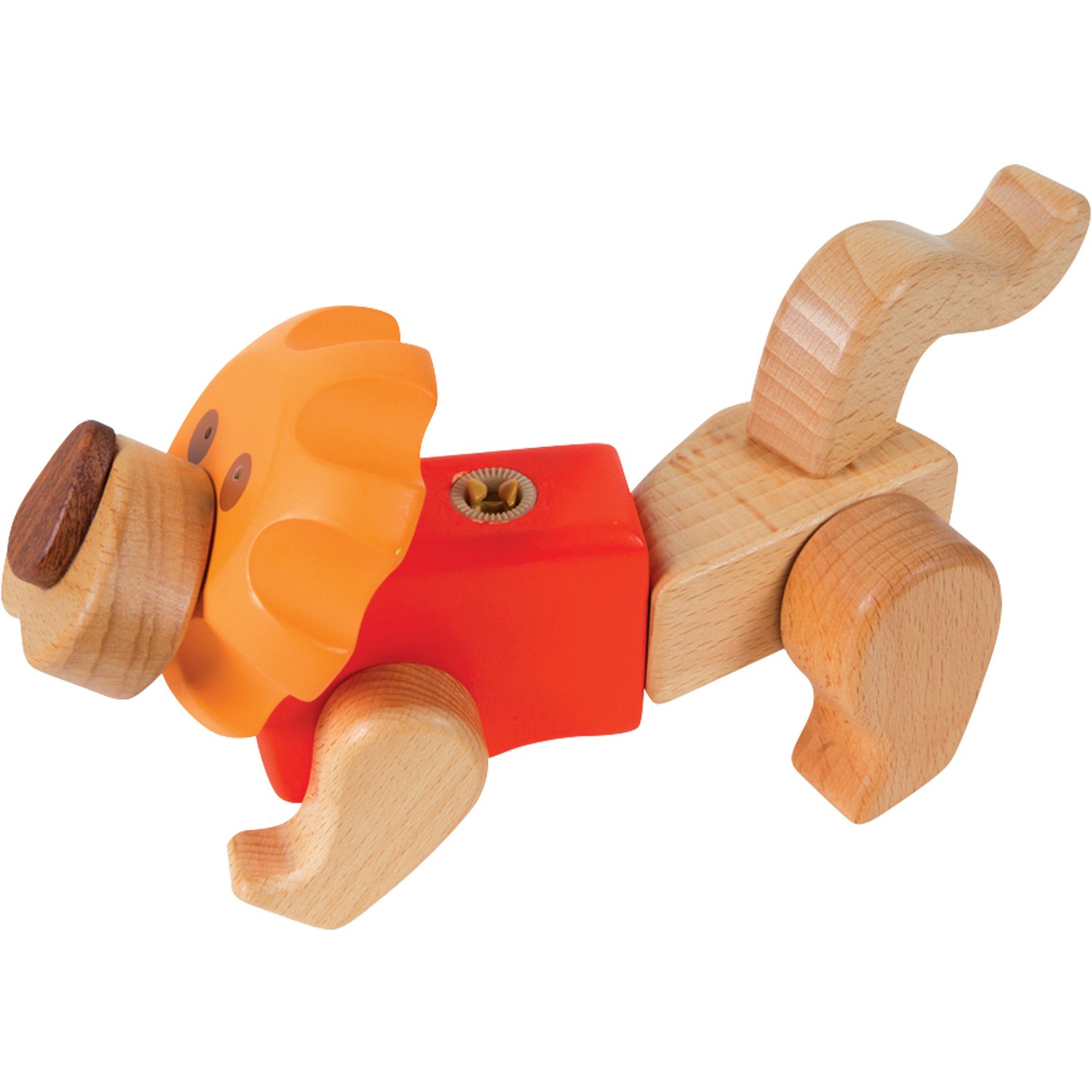 smallfoot 9835 kit costruzioni leone legno incastro