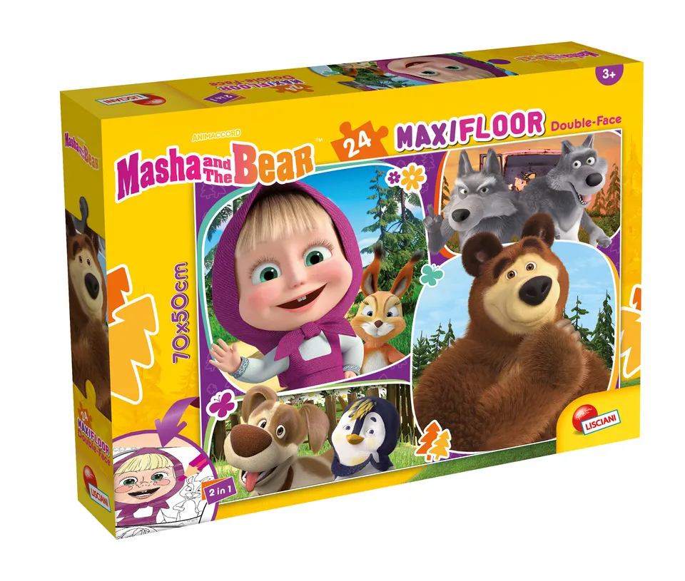 Lisciani Masha Puzzle Df Maxifloor 24 24 pezzi da colorare