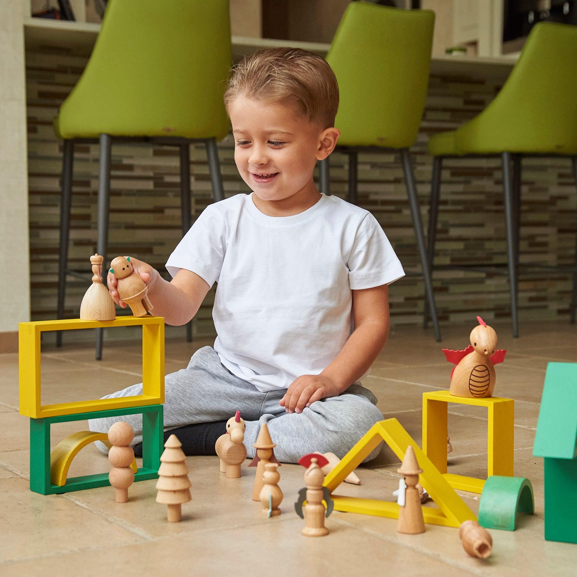 tickit Enchanted personaggi fiabe in legno faggio 10 pezzi