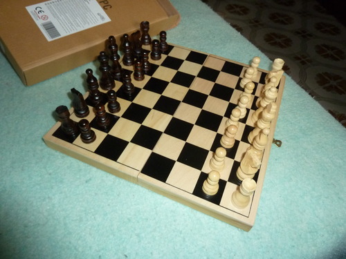 small foot Scacchi 2044 gioco legno scatola figure