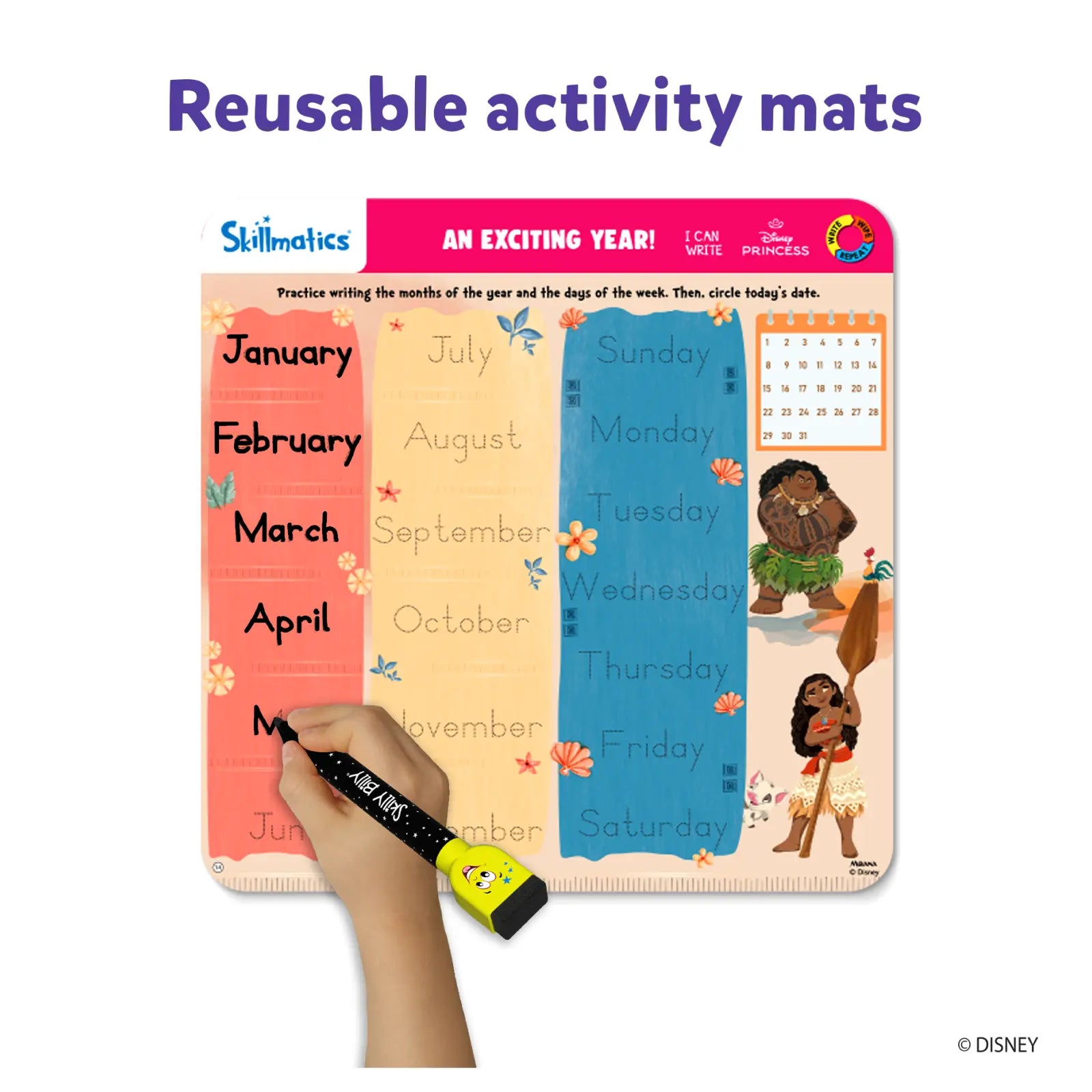 Skillmatics I Can Write Disney Princess Lilo & Stitch quaderno 16 attività