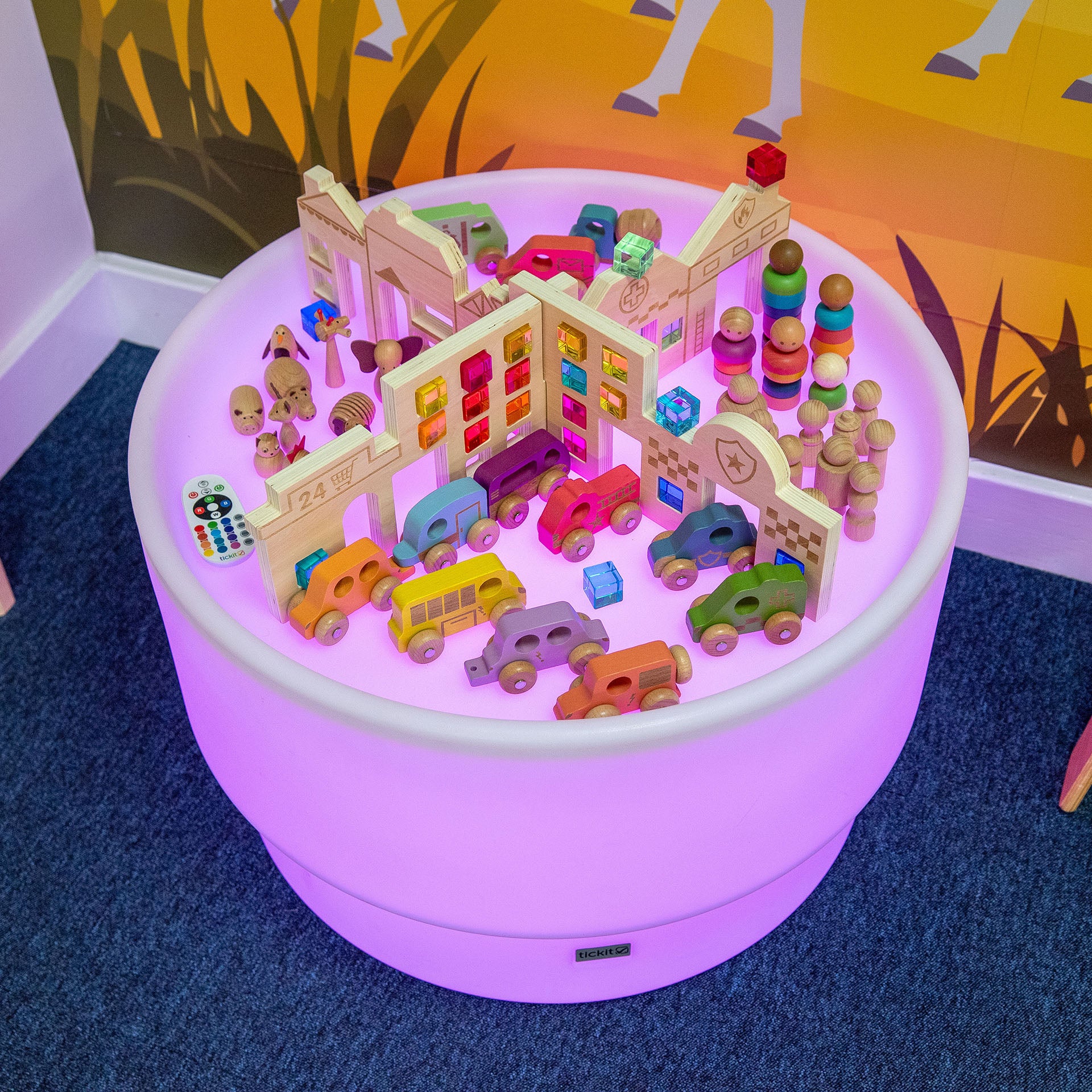 Tickit Discovery Town Table Tavolo Luminoso Set Città