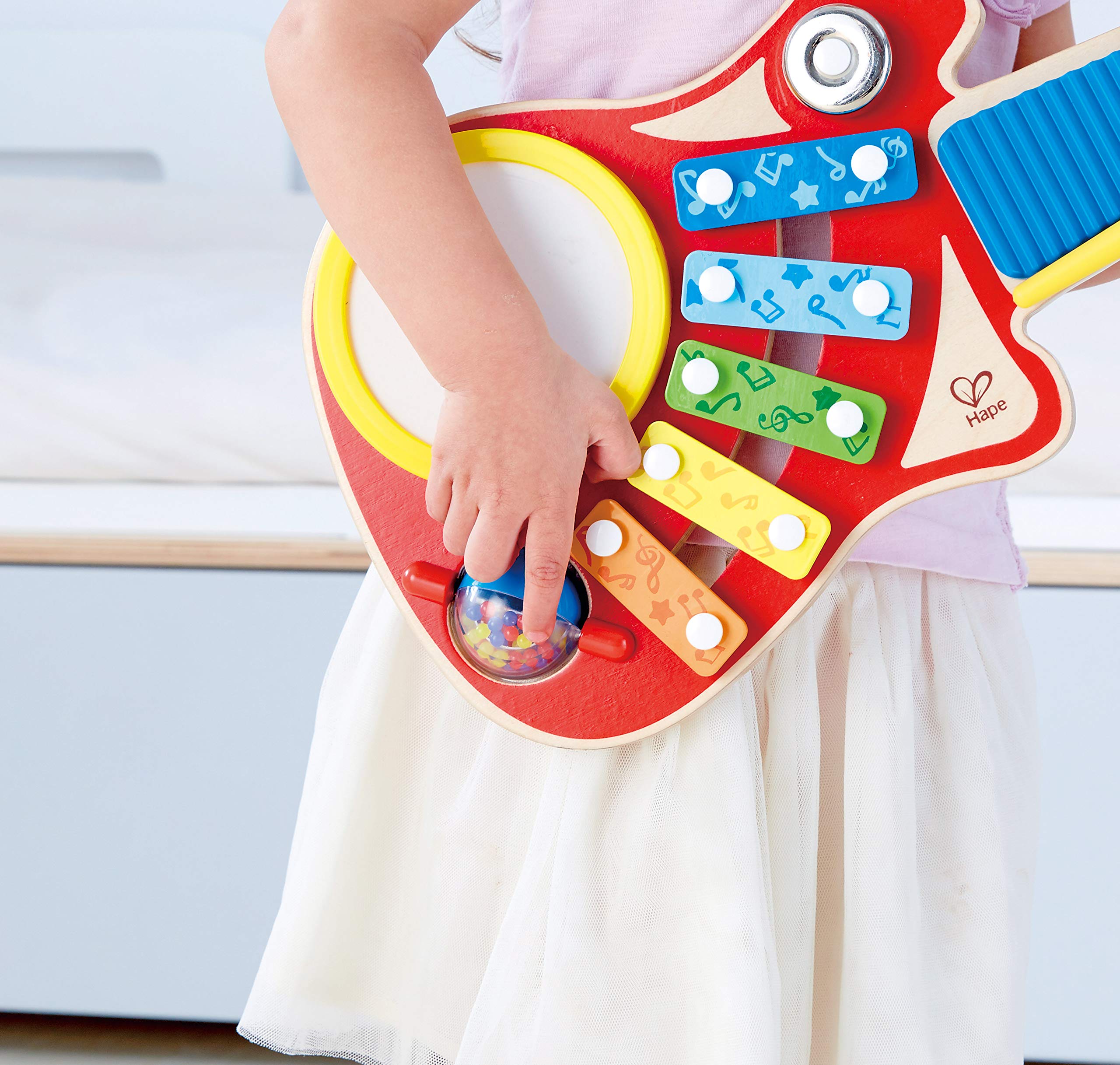 Hape Crea Musica 6 in 1 chitarra giocattolo legno
