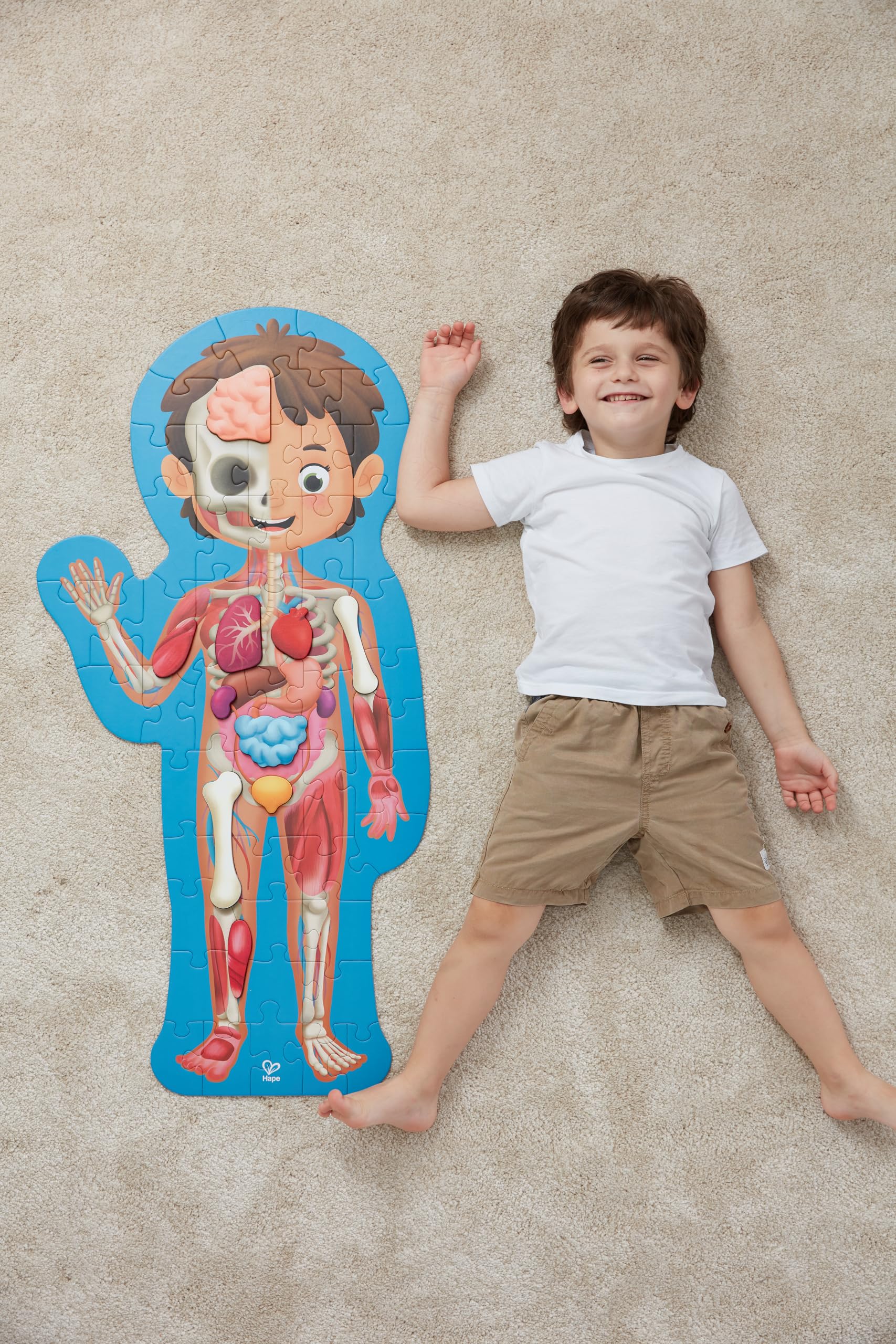 Hape Corpo Umano Puzzle 50 Pezzi da 4 Anni