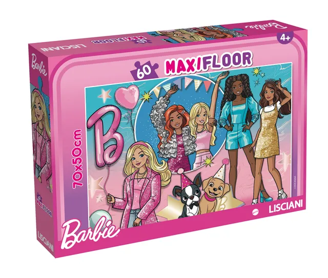 Lisciani Barbie Puzzle Maxifloor 60 Pezzi Scintillante