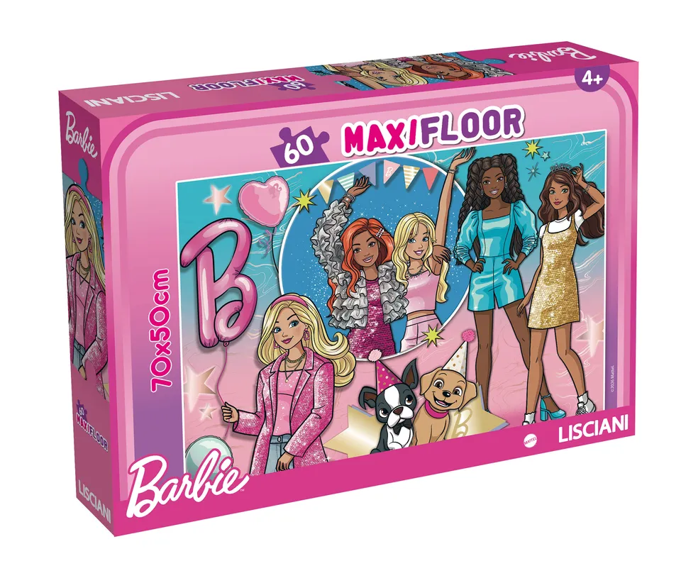 Lisciani Barbie Puzzle Maxifloor 60 Pezzi Scintillante