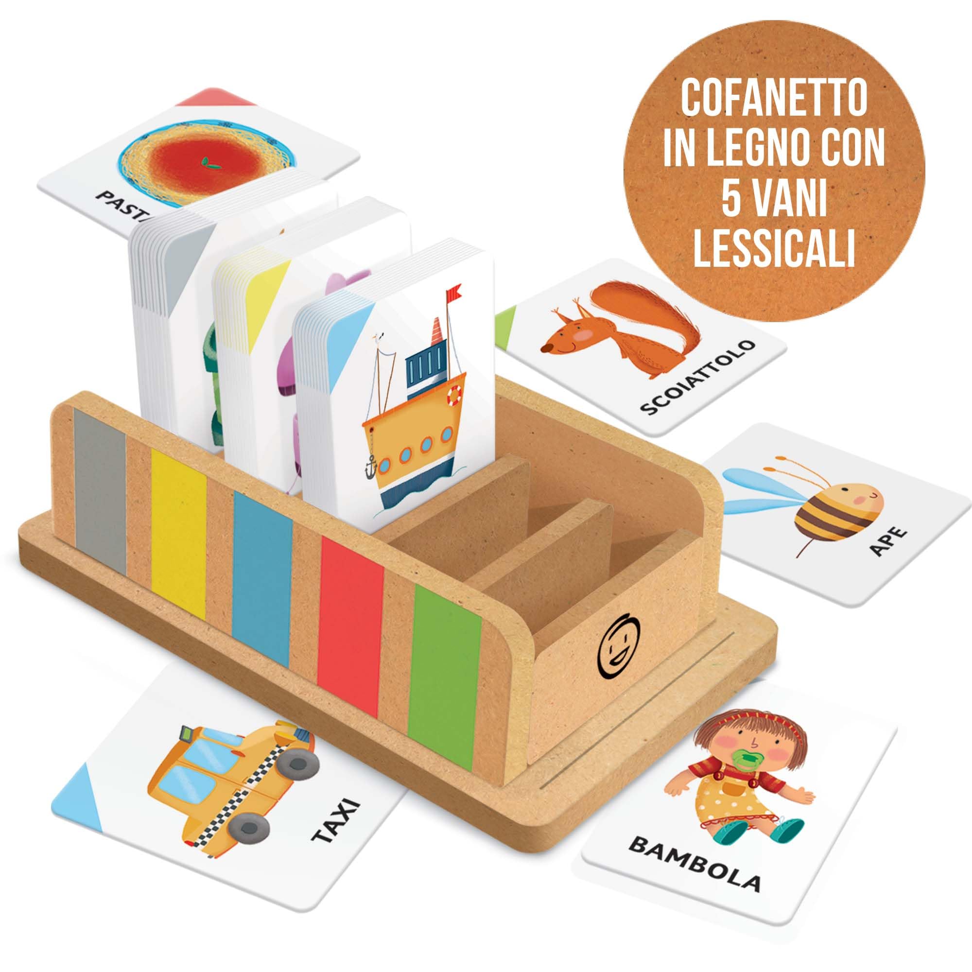 Headu 100 Parole cofanetto flashcards bambini 2-4 anni