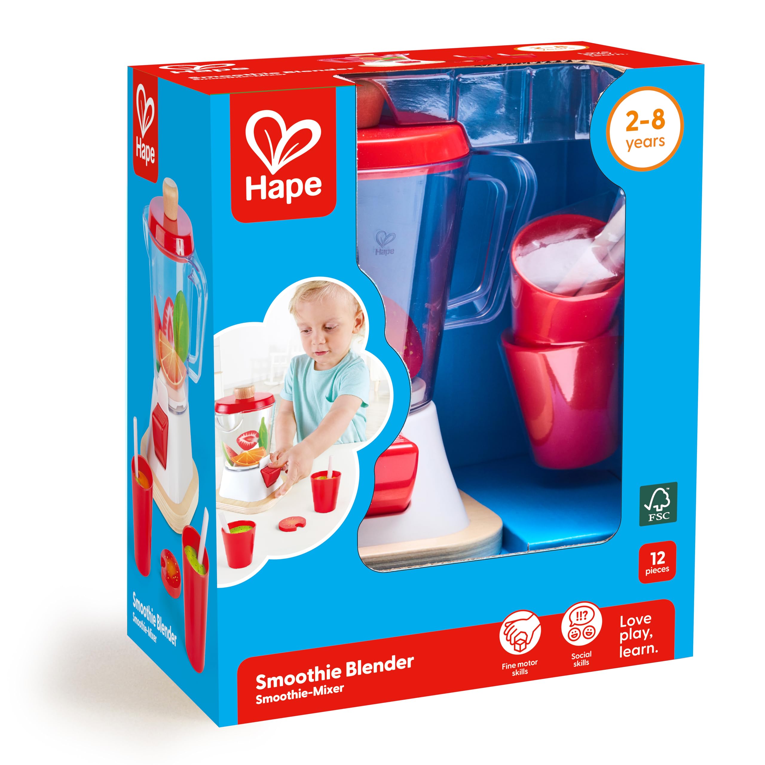Hape Smoothie Blender Frullatore Giocattolo Legno