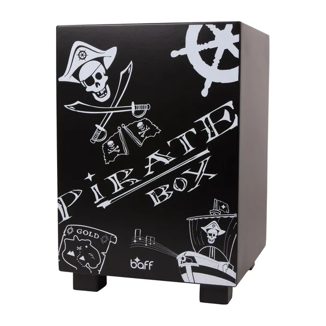 smallfoot Pirata sgabello tamburo legno 38 cm