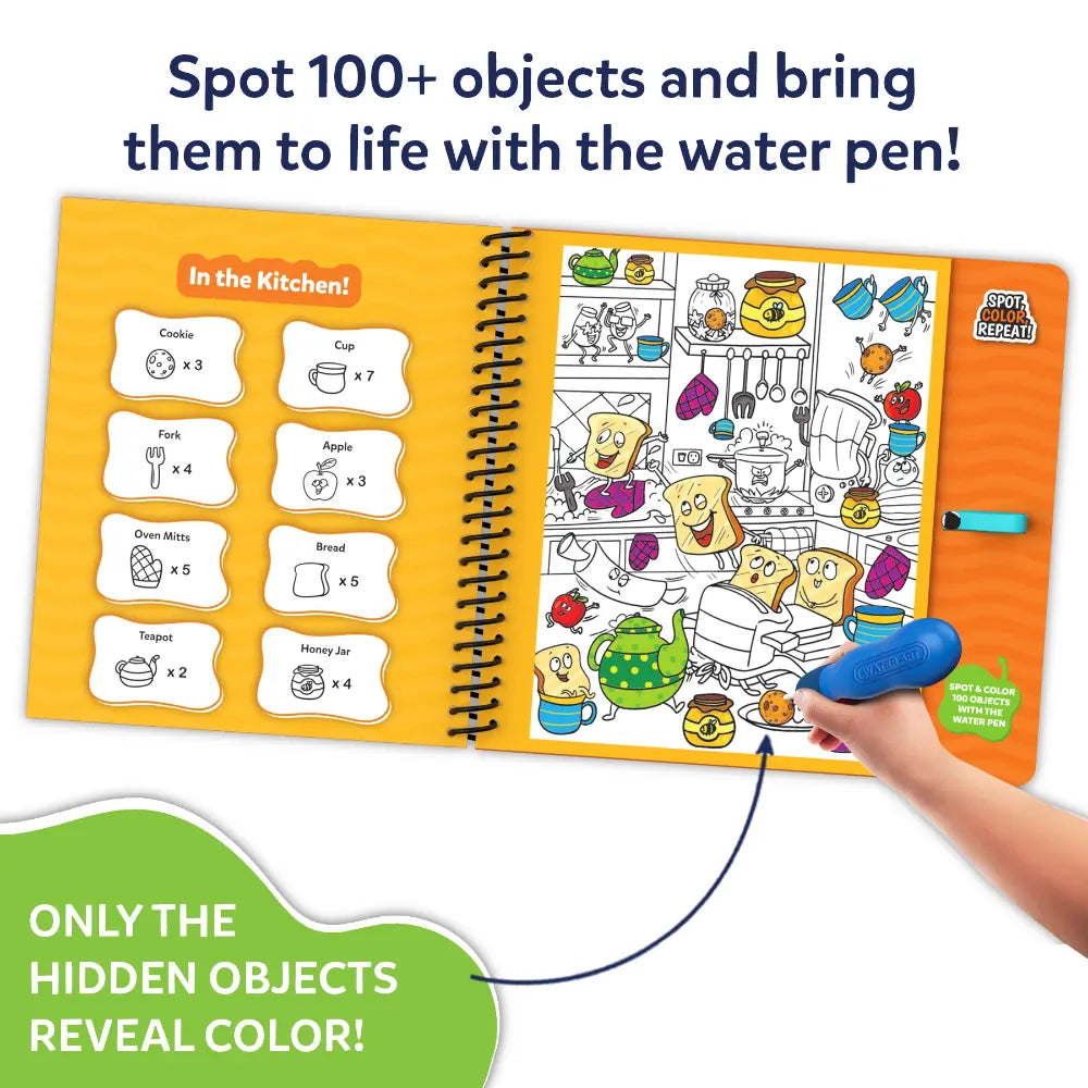 Skillmatics Water Spotter Casa libro acqua cerca e trova