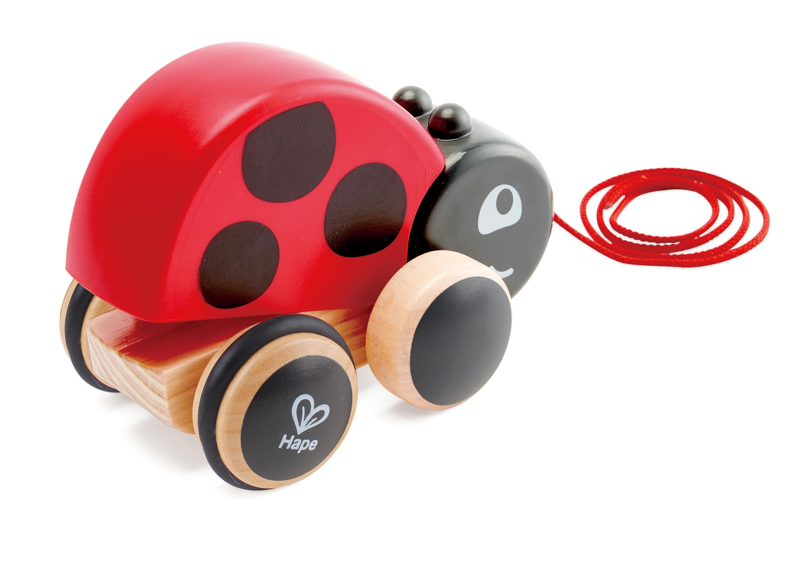 Hape Coccinella Spingi&Tira trainabile legno da 12 mesi