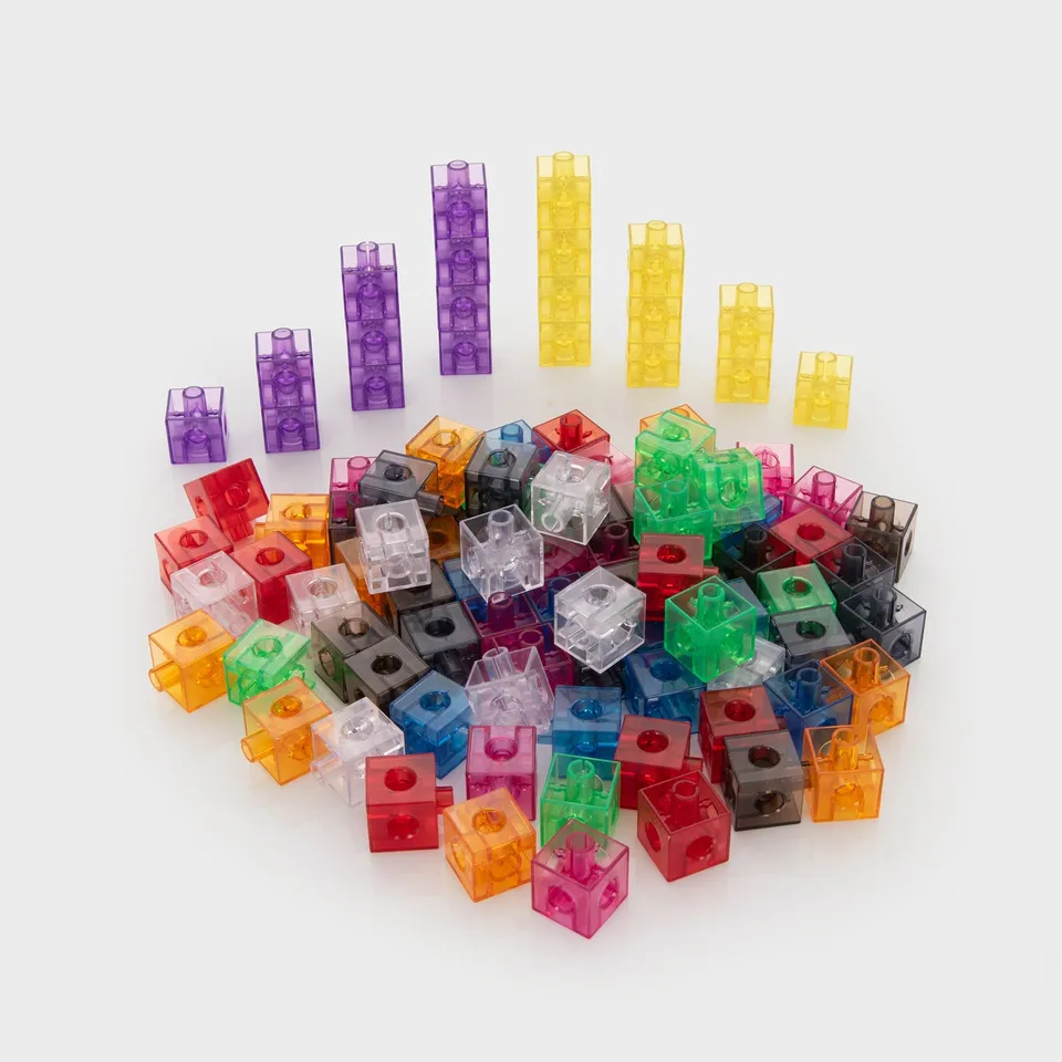 Tickit Translucent Colour Linking Cubes cubetti 100 pezzi