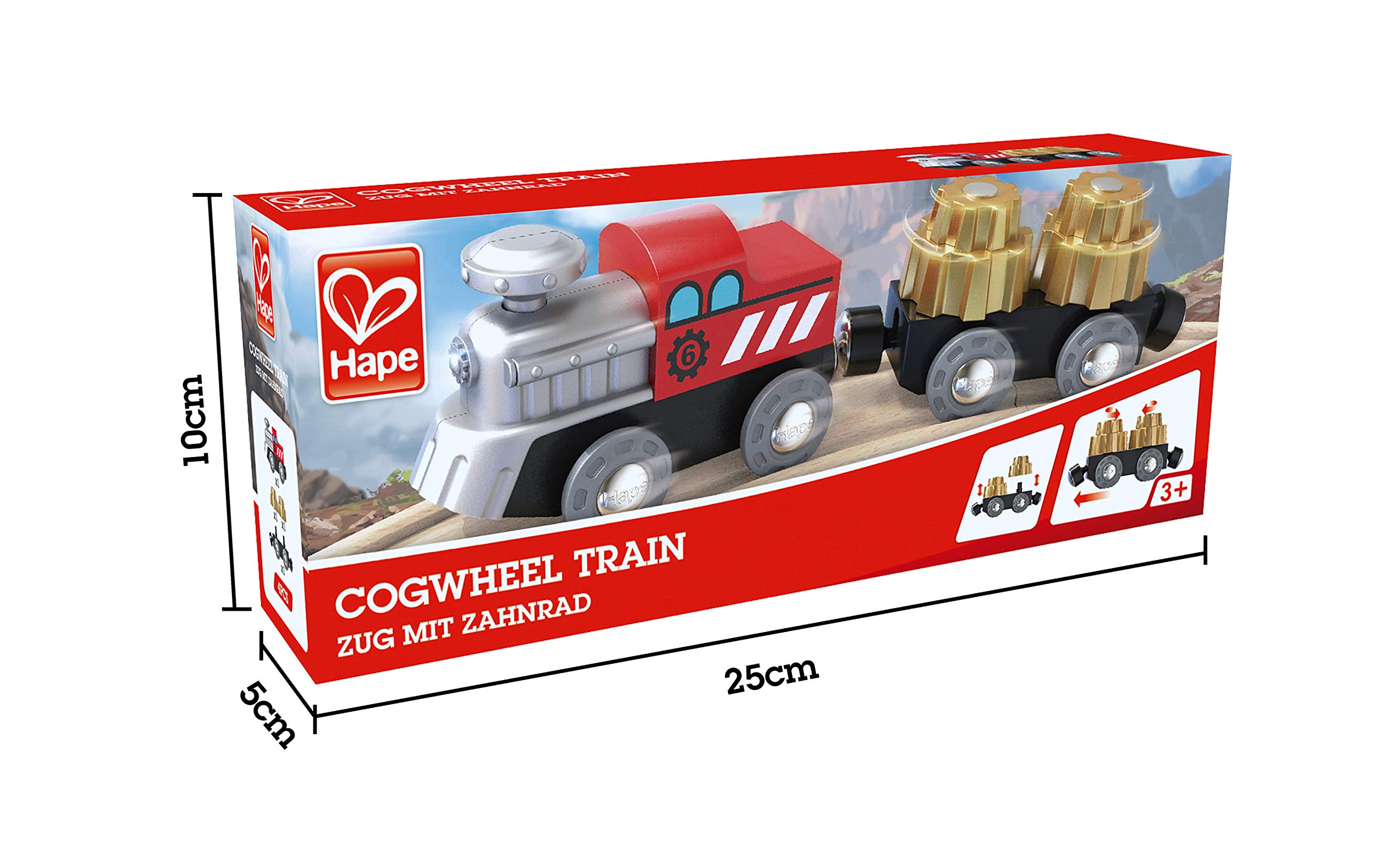 Hape E3751 Trenino Legno Ingranaggi Pista Ferroviaria