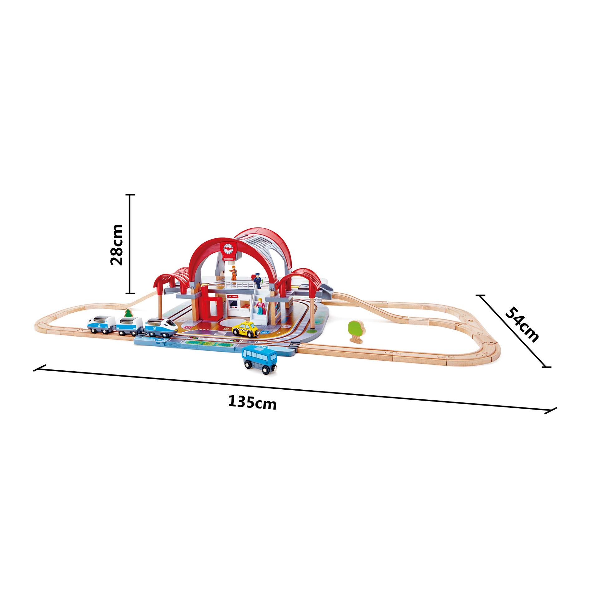 Hape Stazione Grande Città stazione legno con proiettore
