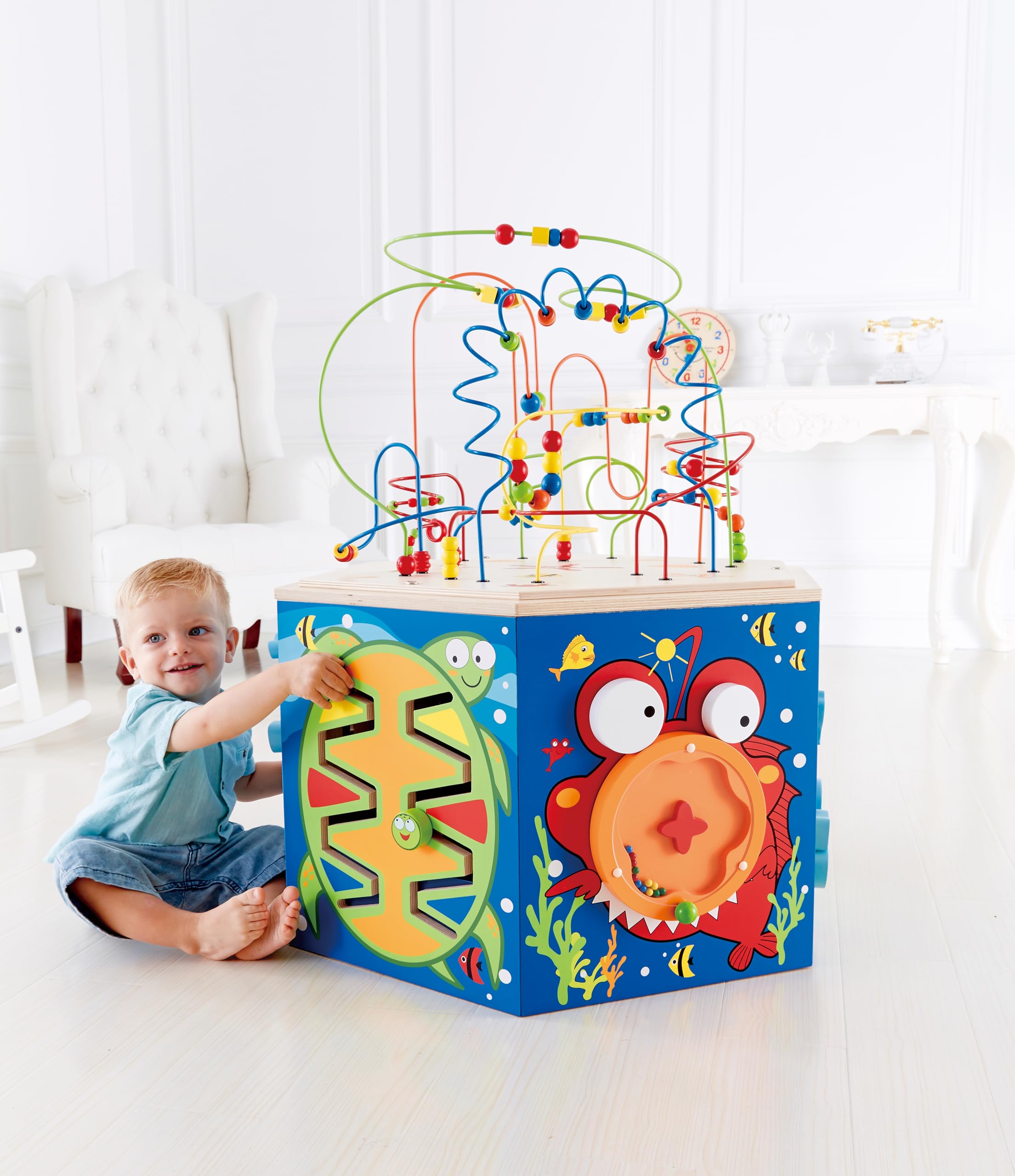 Hape E1907 Barriera Corallina cubo attività legno