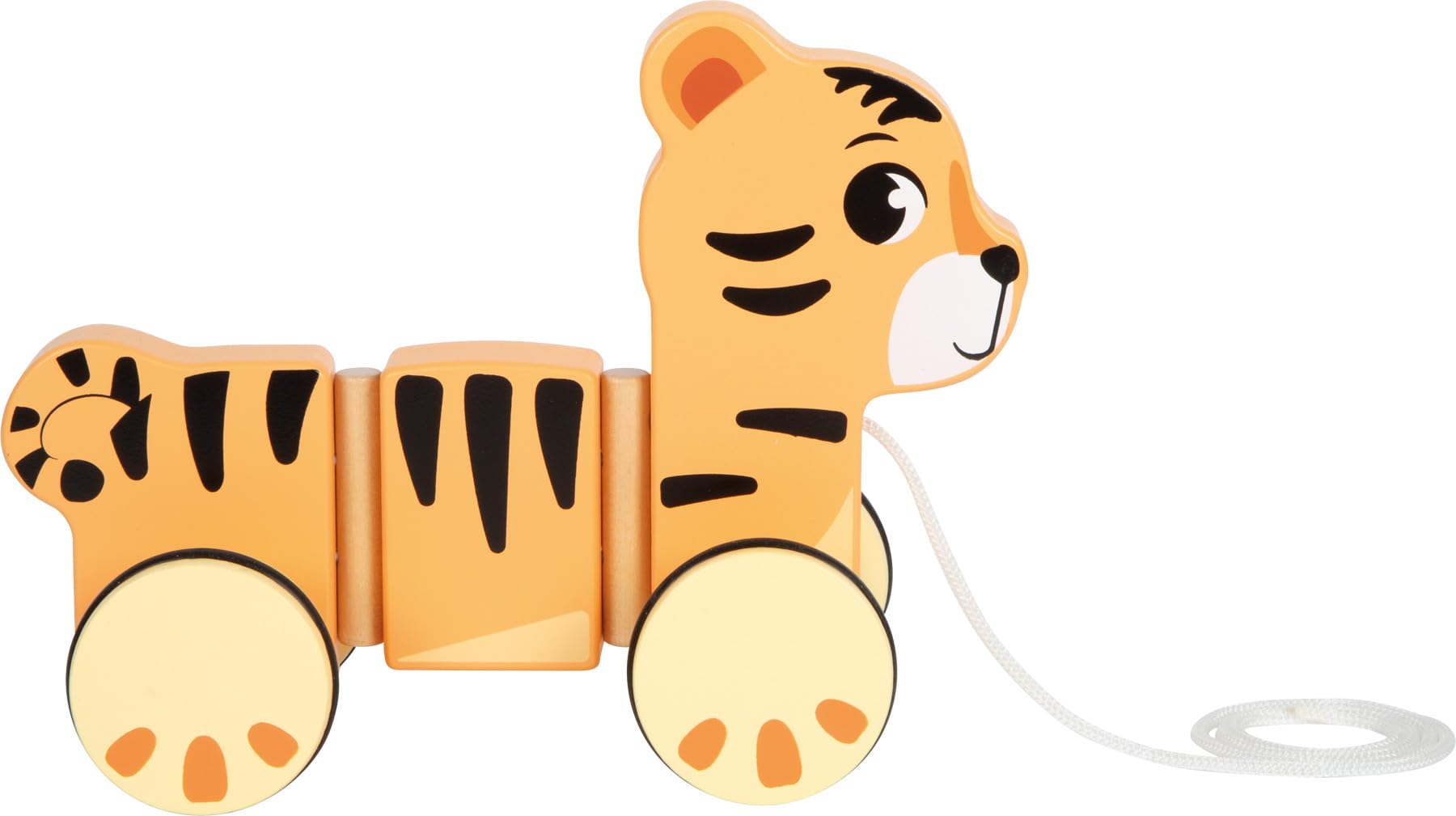 smallfoot Safari 12733 gioco da trascinare tigre legno 12 mesi