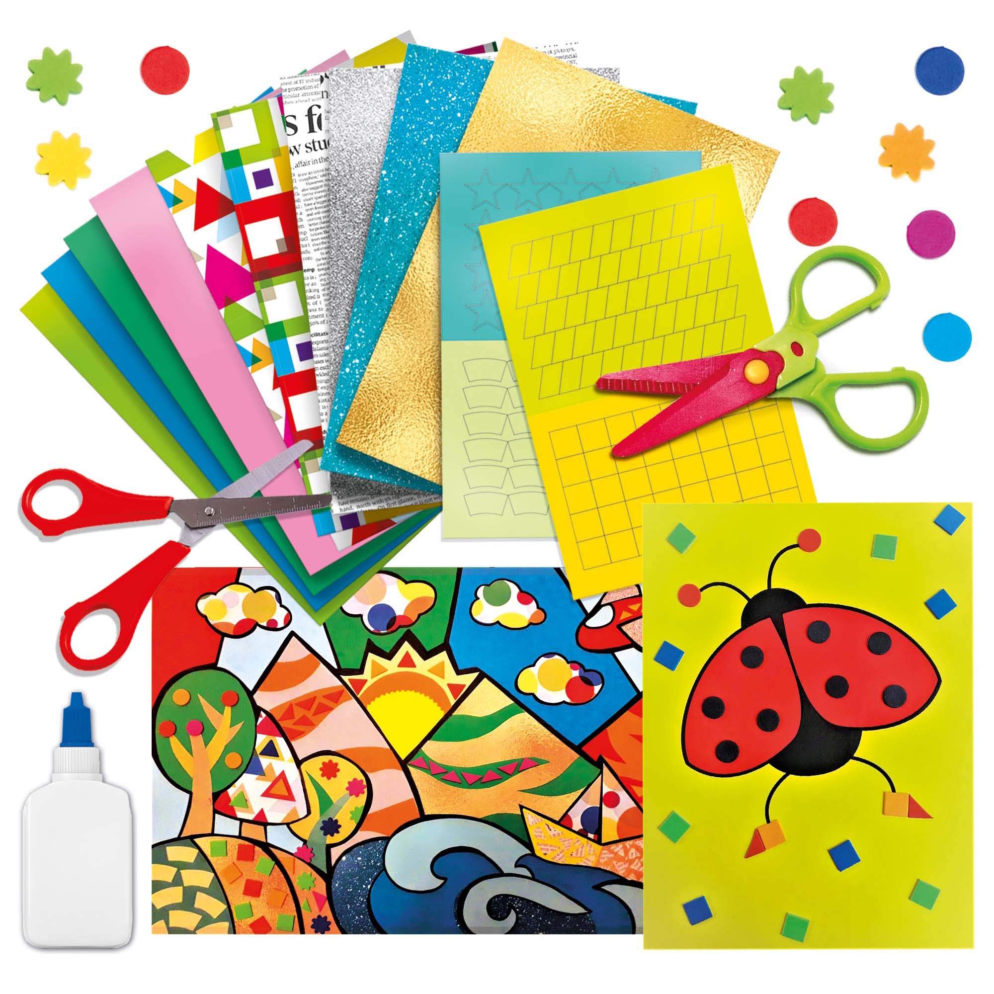 Headu Collage Creations kit collage creativo 5-8 anni