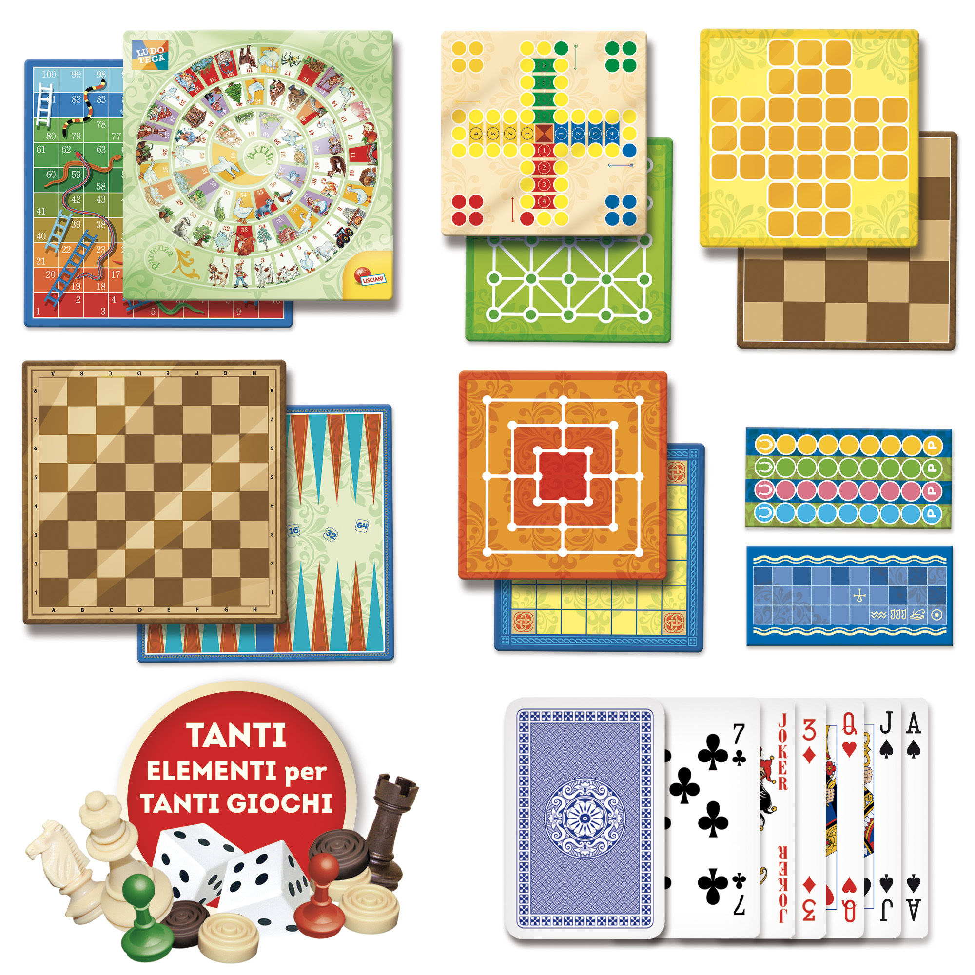Lisciani Ludoteca Giochi Riuniti 100+ scatola famiglia