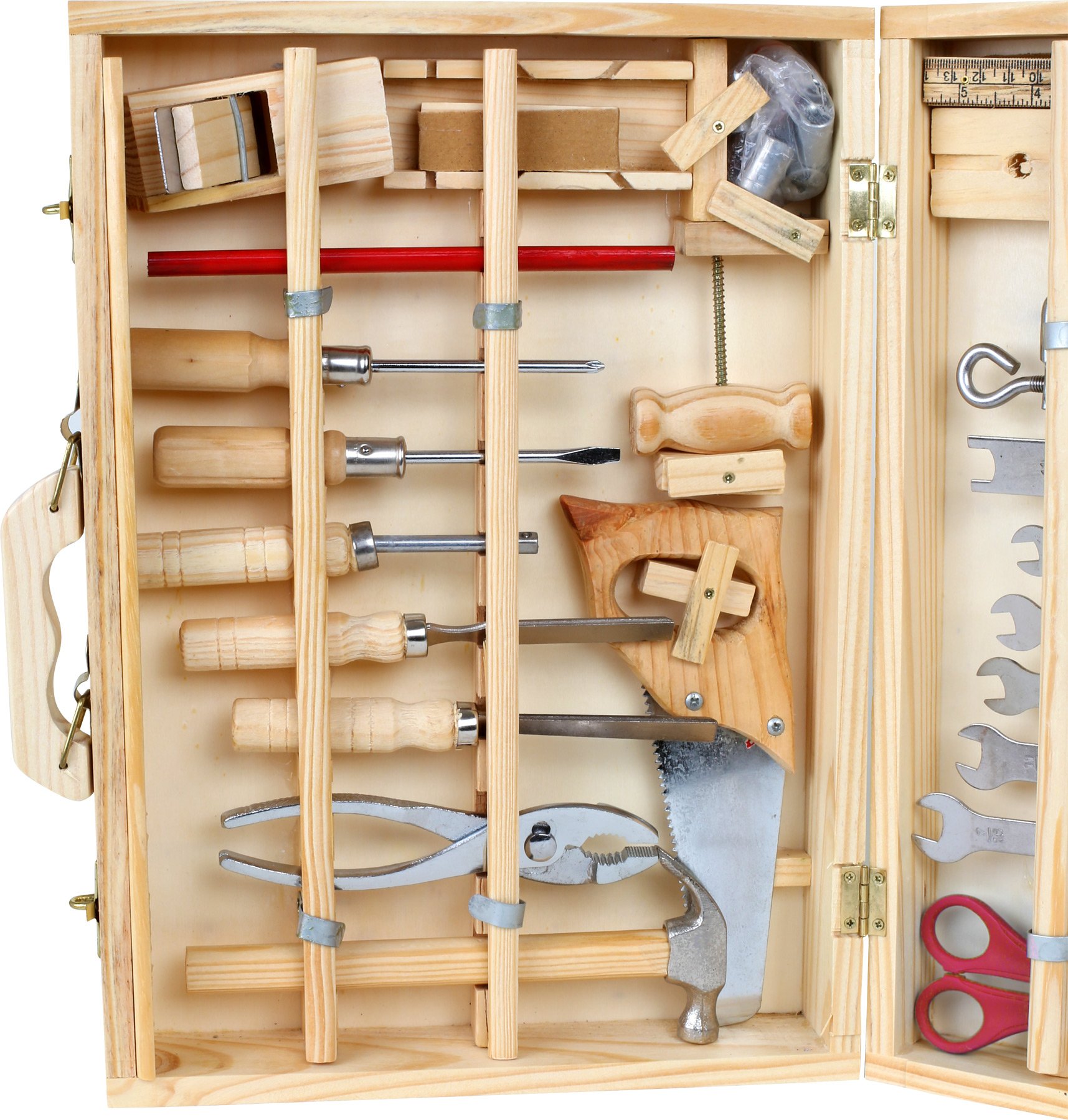 smallfoot Deluxe valigia attrezzi legno 48 pezzi