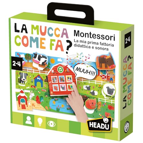 Headu La Mucca Come Fa IT57175 puzzle fattoria sonora 2-4 anni