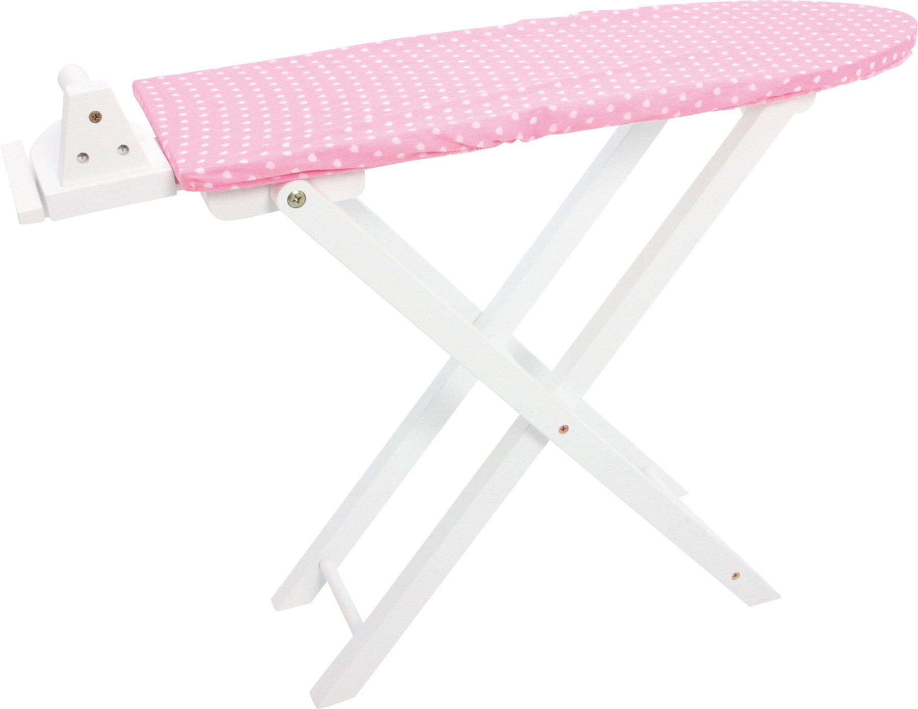 smallfoot Isabella 3466 set da stiro in legno rosa cuori