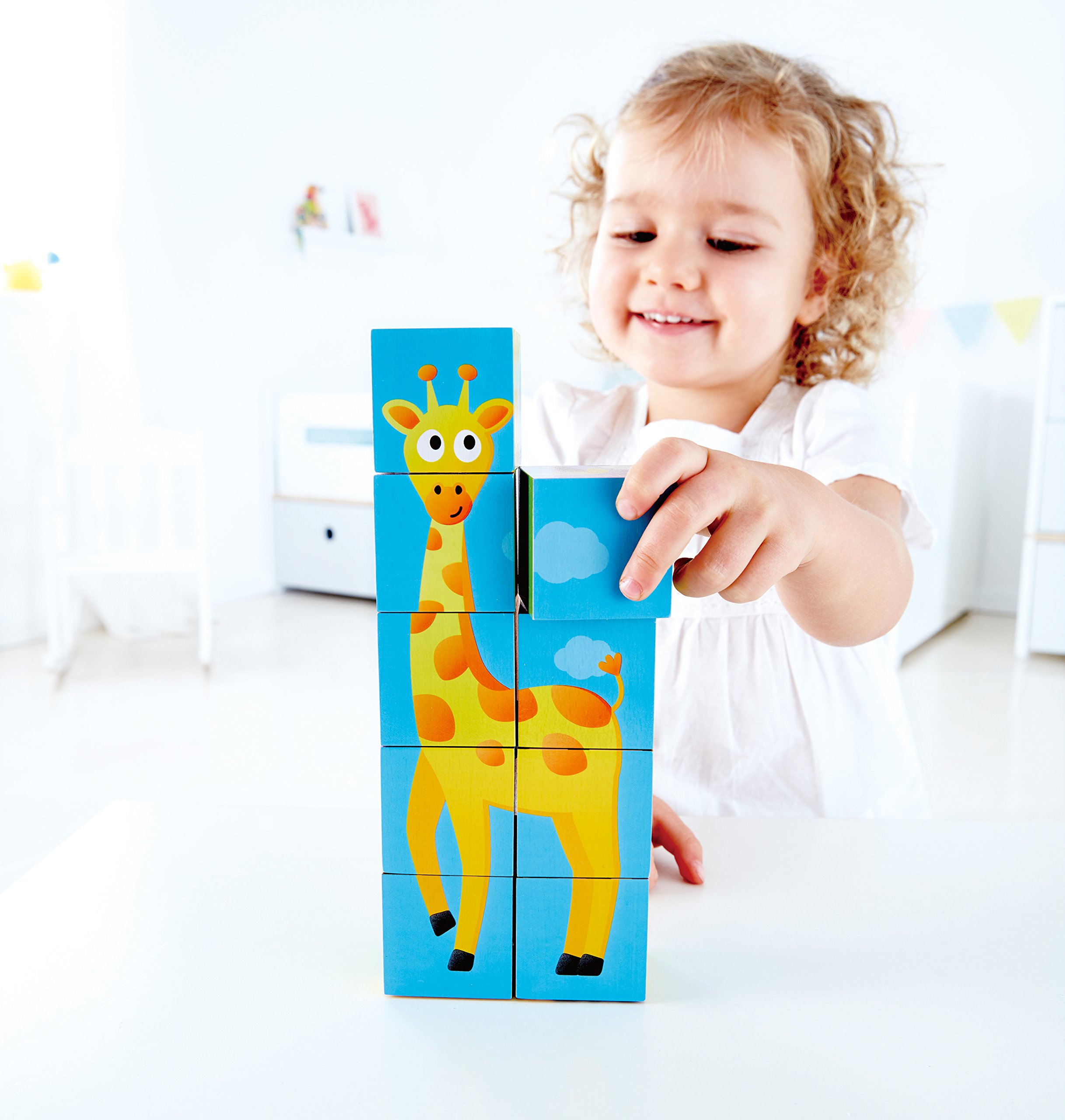 Hape E1619 puzzle in legno Papaveri Rossi con pomelli