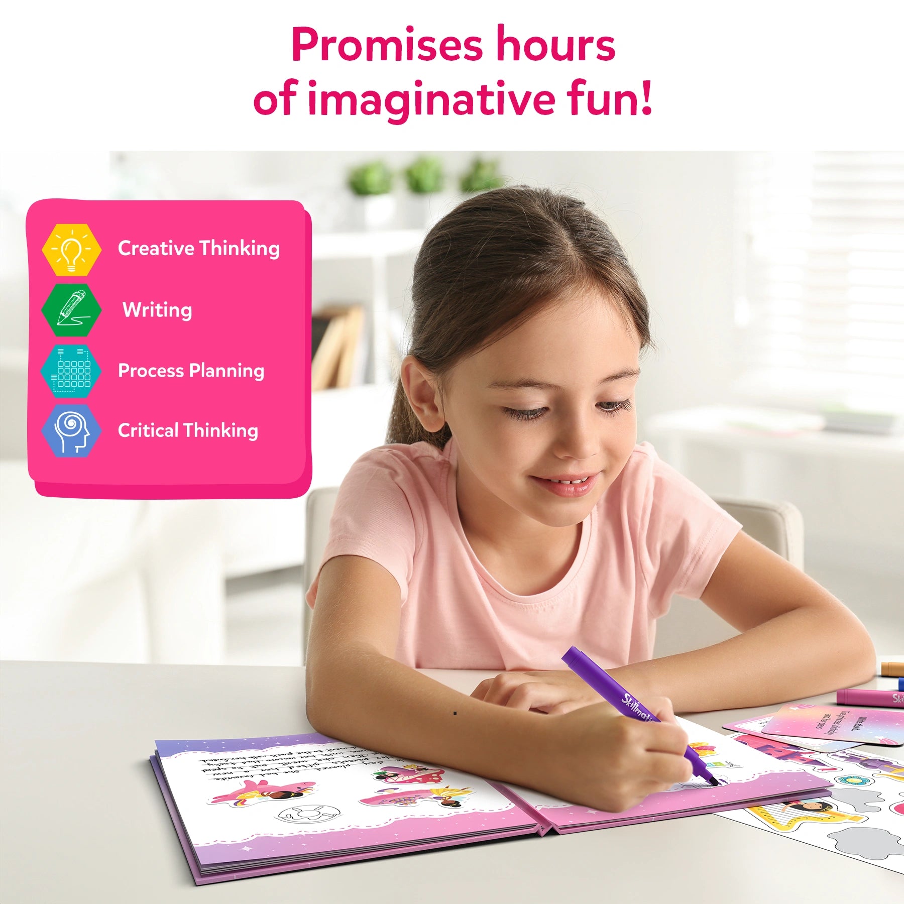 Skillmatics My Storybook Art Kit Unicorns Princesses kit creativo 5-10 anni