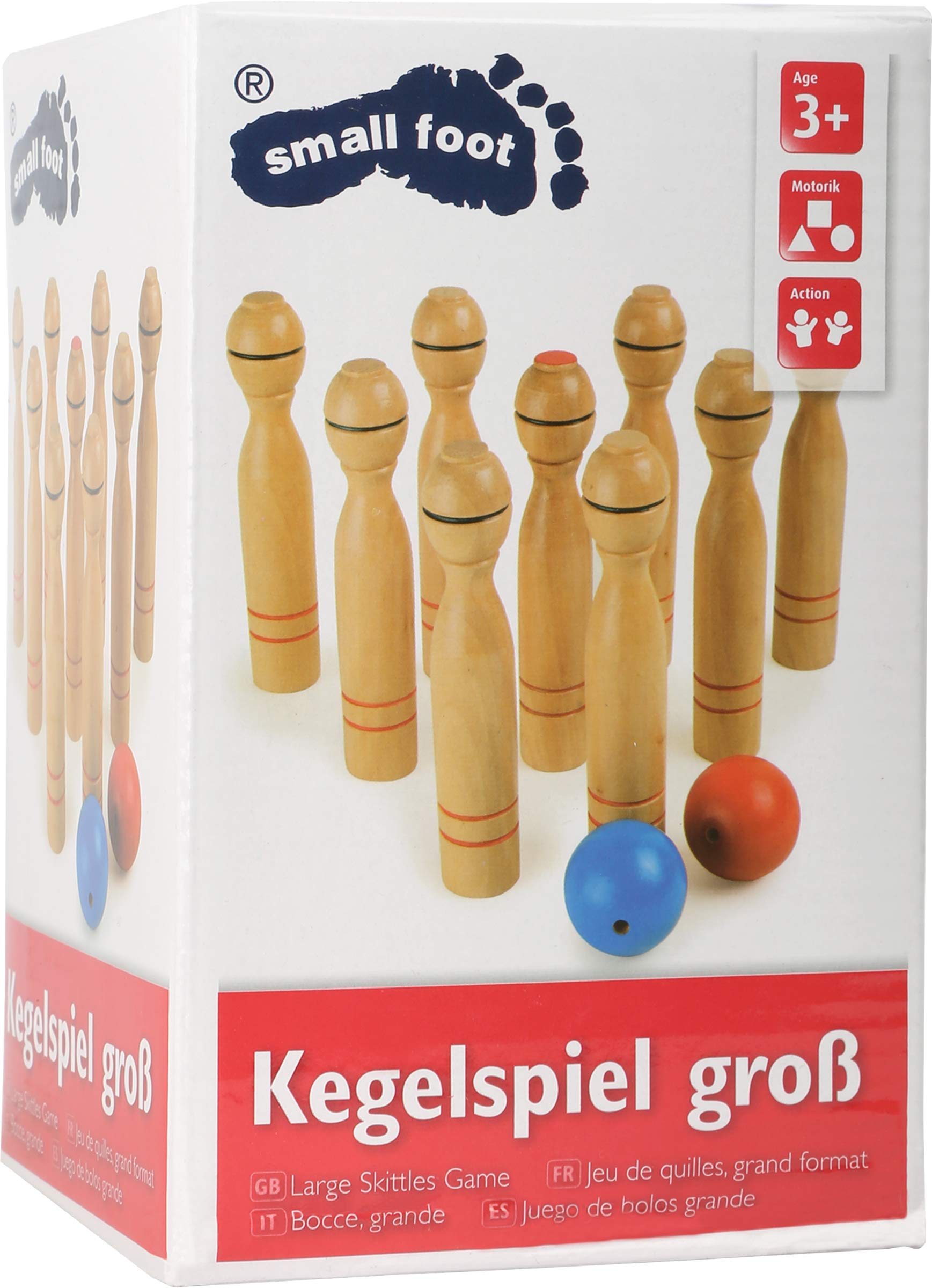 smallfoot birilli grandi gioco in legno da giardino