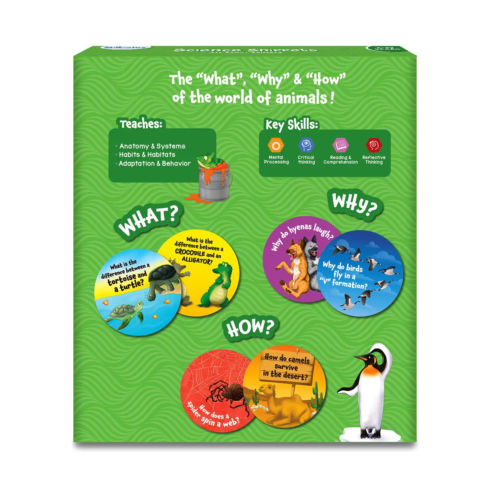 Skillmatics Science Snippets All About Animals Carte 70+ Pezzi