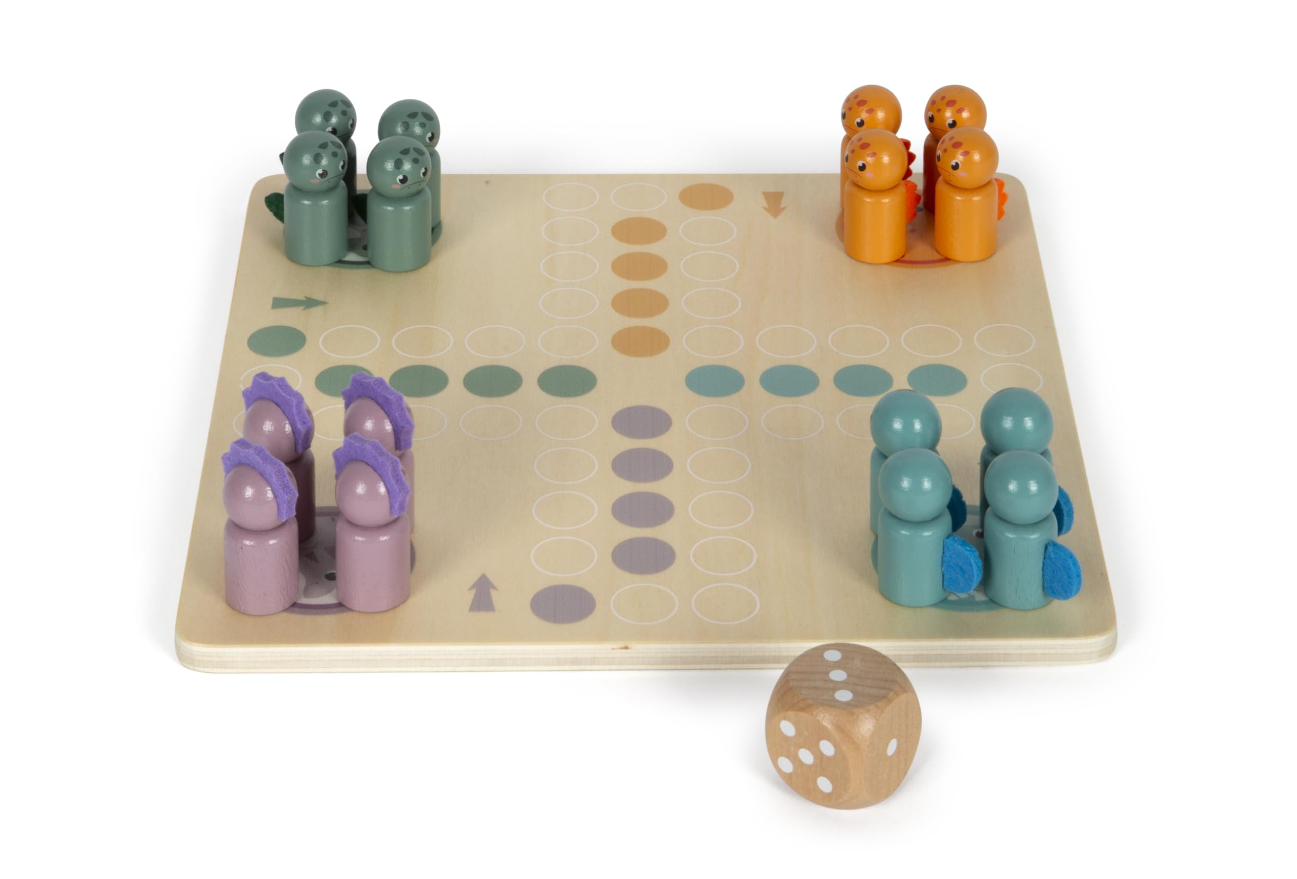 smallfoot Dino ludo gioco in legno 4 giocatori contare