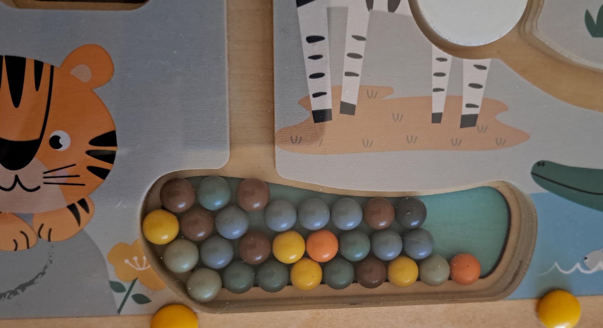 smallfoot Safari labirinto magnetico in legno con penna