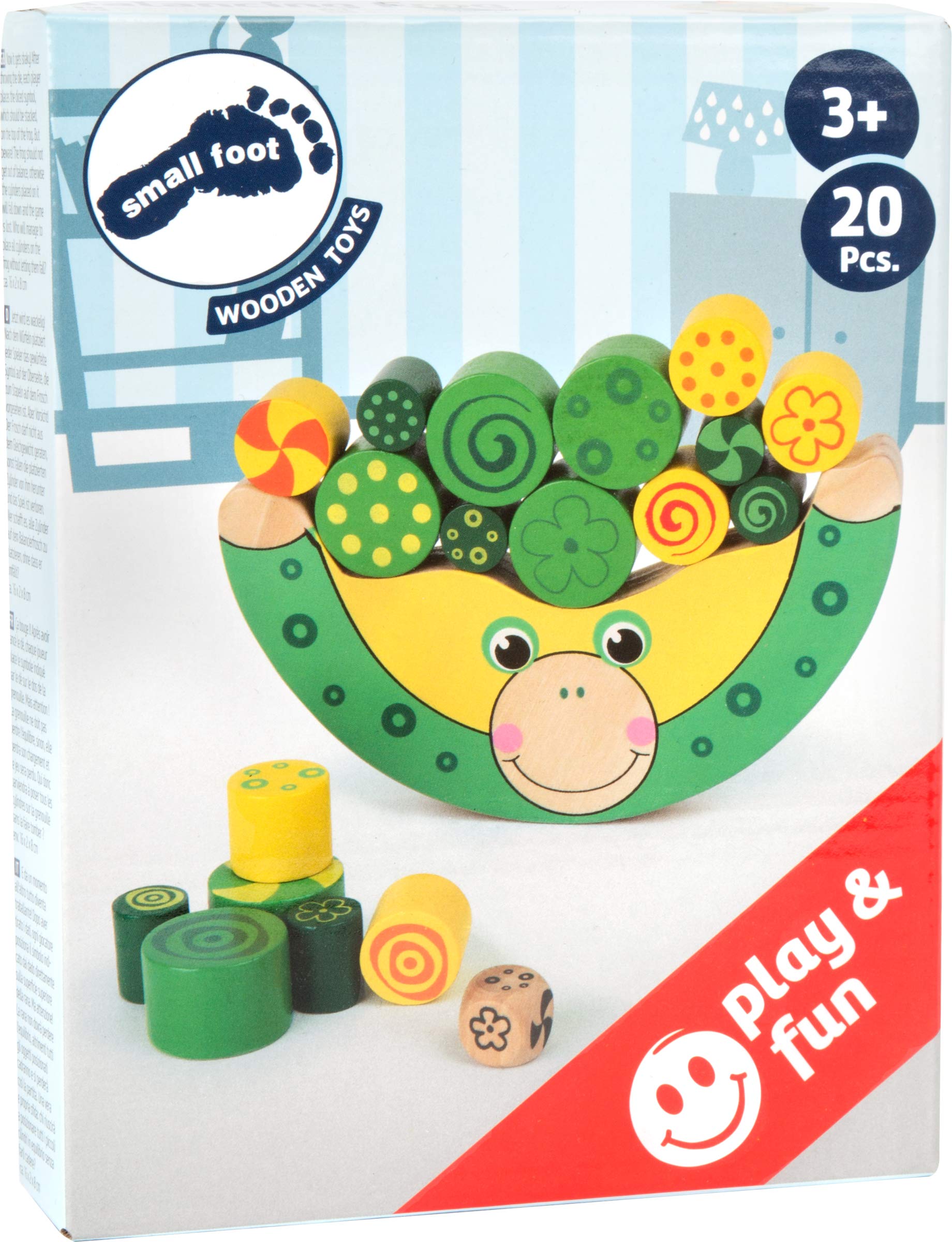 small foot Rana 7357 gioco di equilibrio legno 3 anni