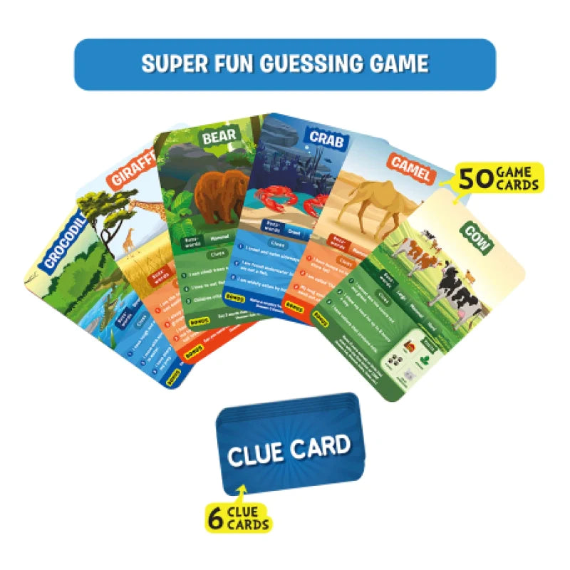 Skillmatics Guess in 10 Animal Planet gioco carte animali