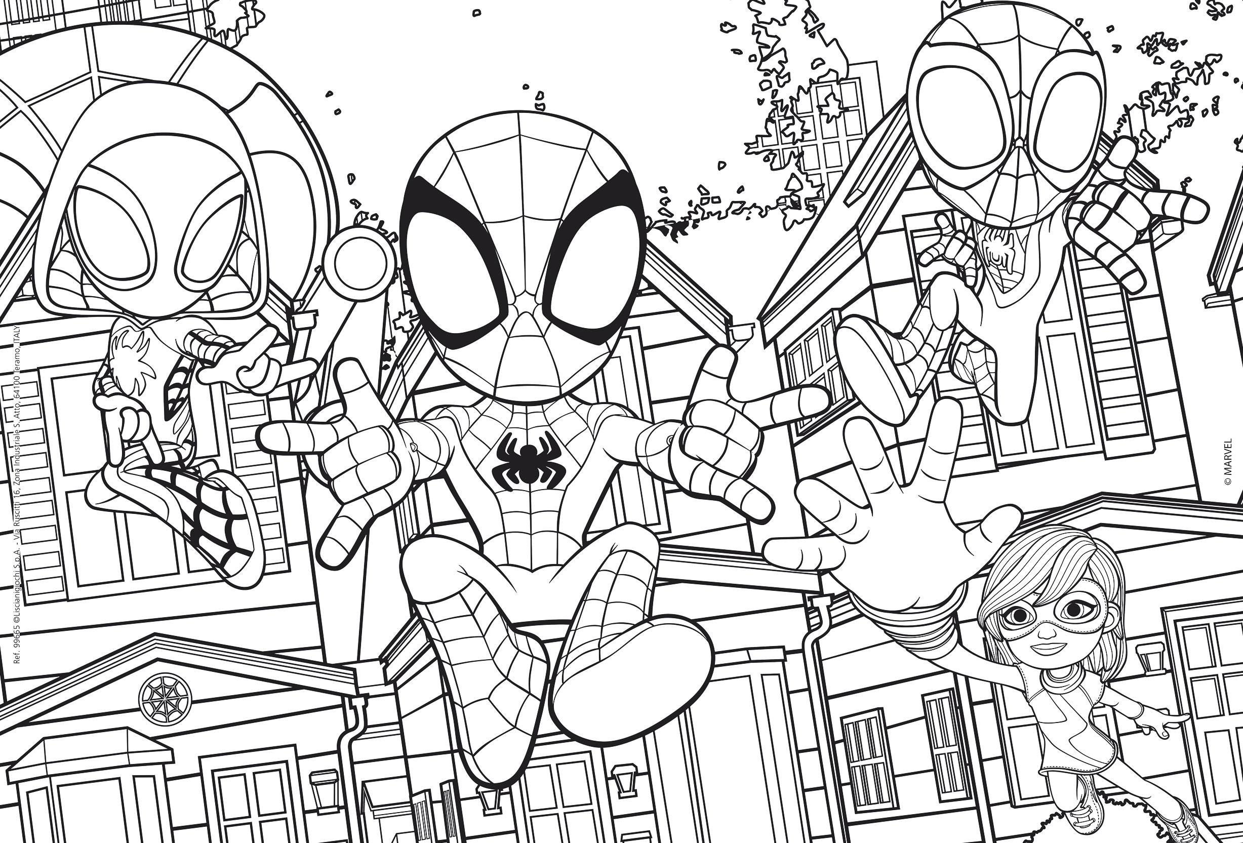 Lisciani Spidey Puzzle DF Plus 24 pezzi da colorare