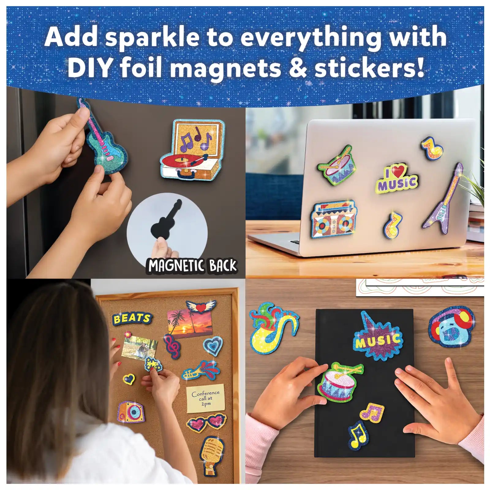 Skillmatics Foil Fun Groovy Beats kit foil magnetico musica