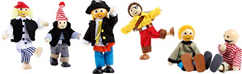smallfoot 1955 Pirati pupazzetti legno set 6 pezzi